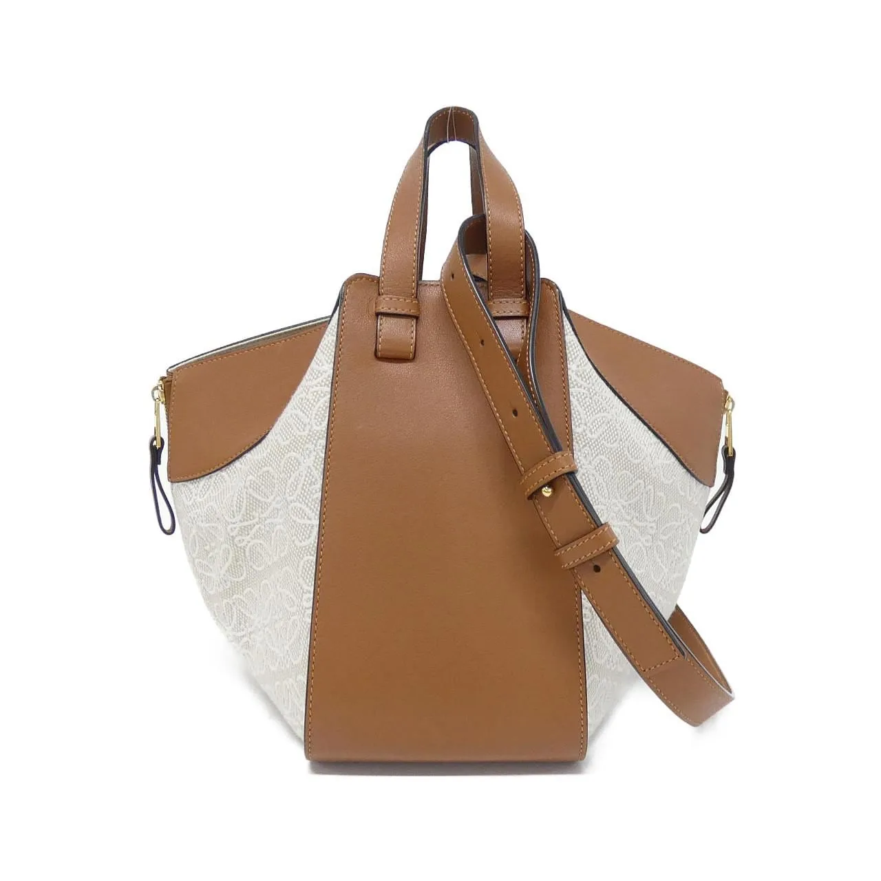 LOEWE Hammock A538S35X29 Shoulder Canvas 黑色 帆布 - 縮圖 2