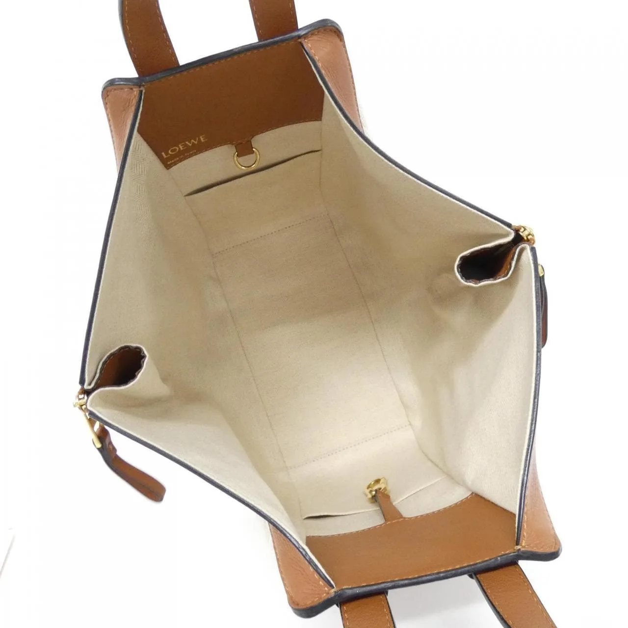 LOEWE Hammock A538S35X29 Shoulder Canvas 黑色 帆布 - 縮圖 7