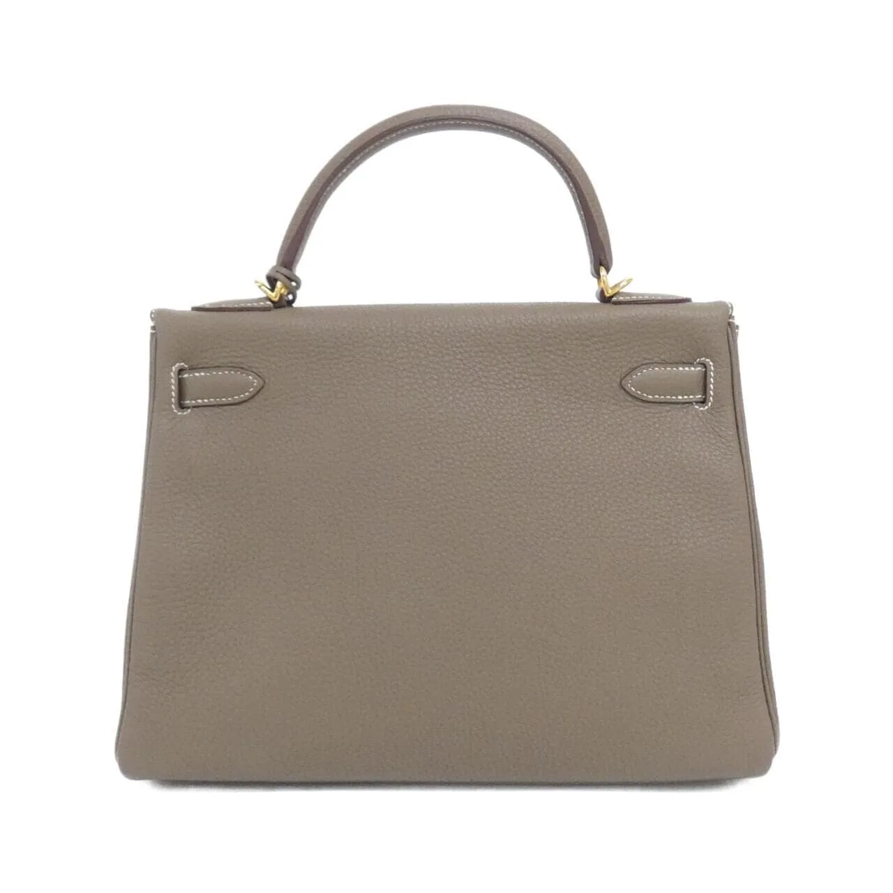 HERMES Kelly 027631CC Handbag Togo Etoupe Togo 牛皮 中古品A - 縮圖 2