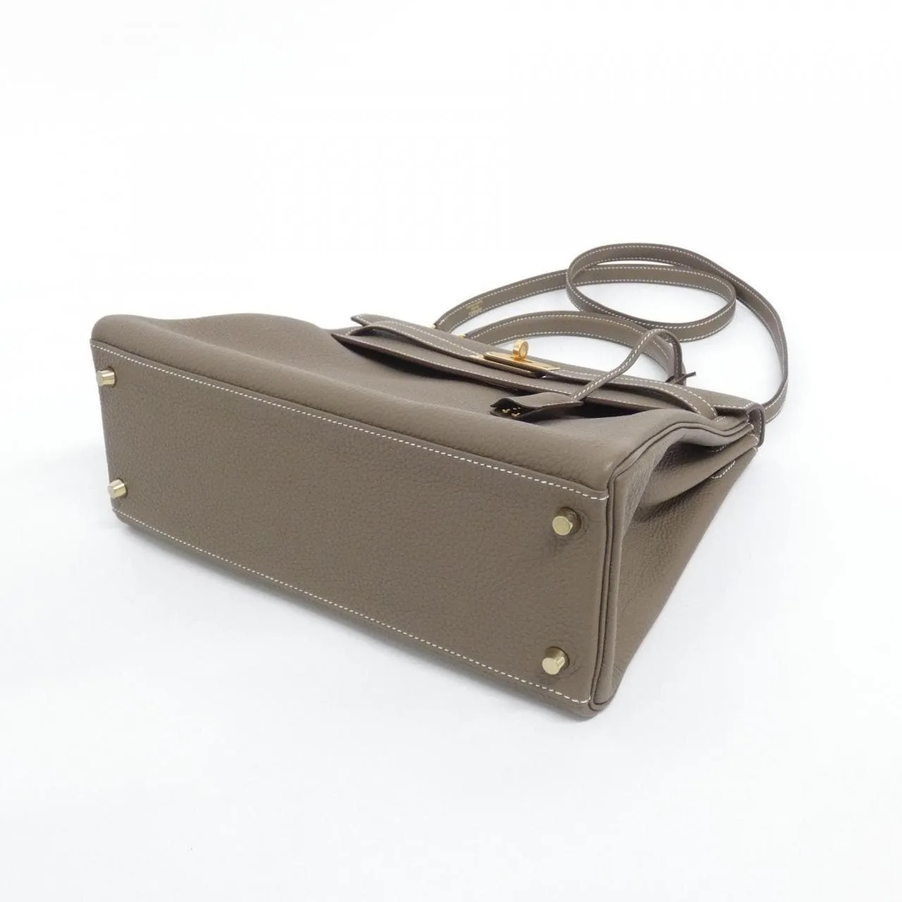 HERMES Kelly 027631CC Handbag Togo Etoupe Togo 牛皮 中古品A - 縮圖 3