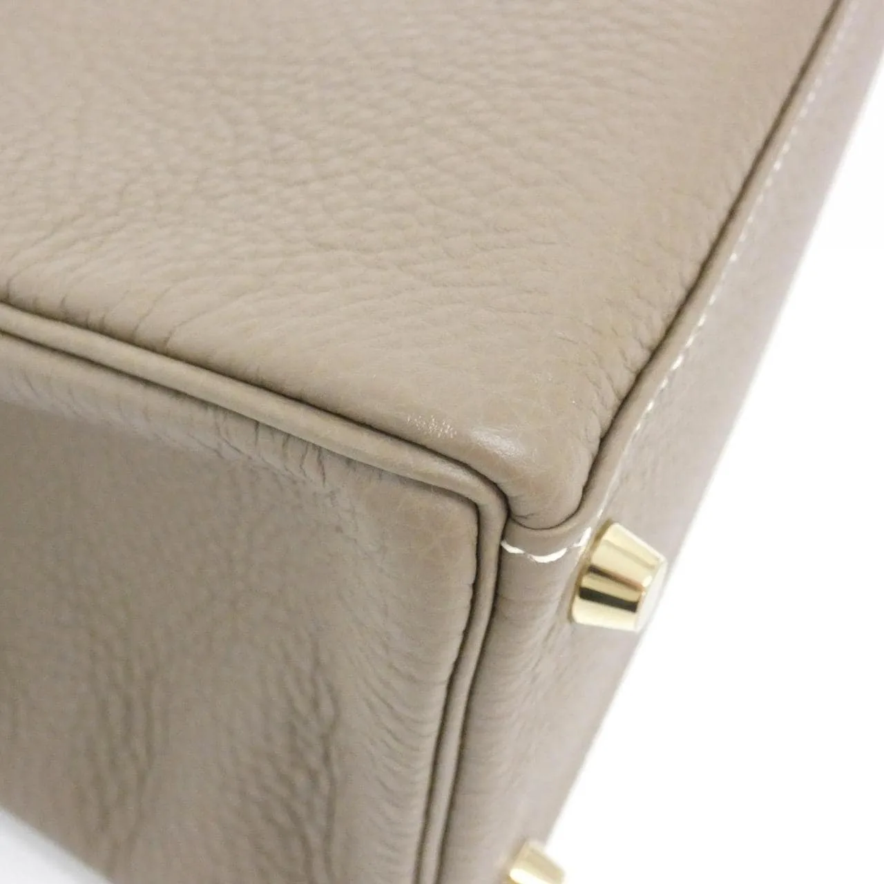 HERMES Kelly 027631CC Handbag Togo Etoupe Togo 牛皮 中古品A - 縮圖 4