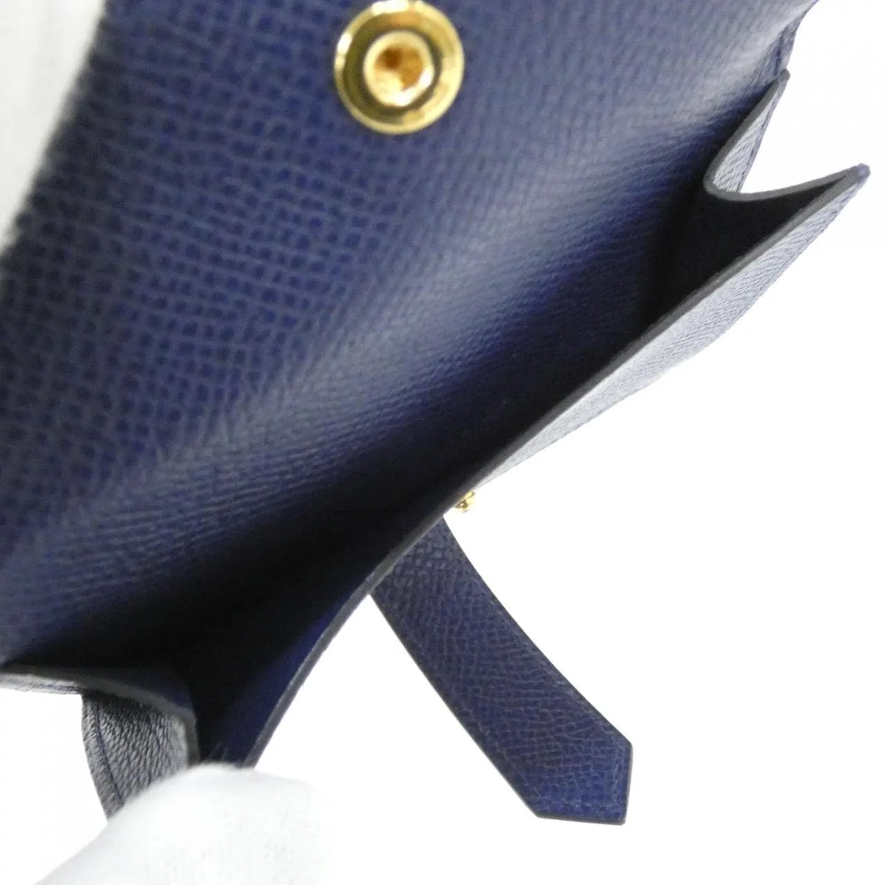 HERMES 039796CC Wallet Epsom Navy Epsom Leather Unused - Thumbnail 5