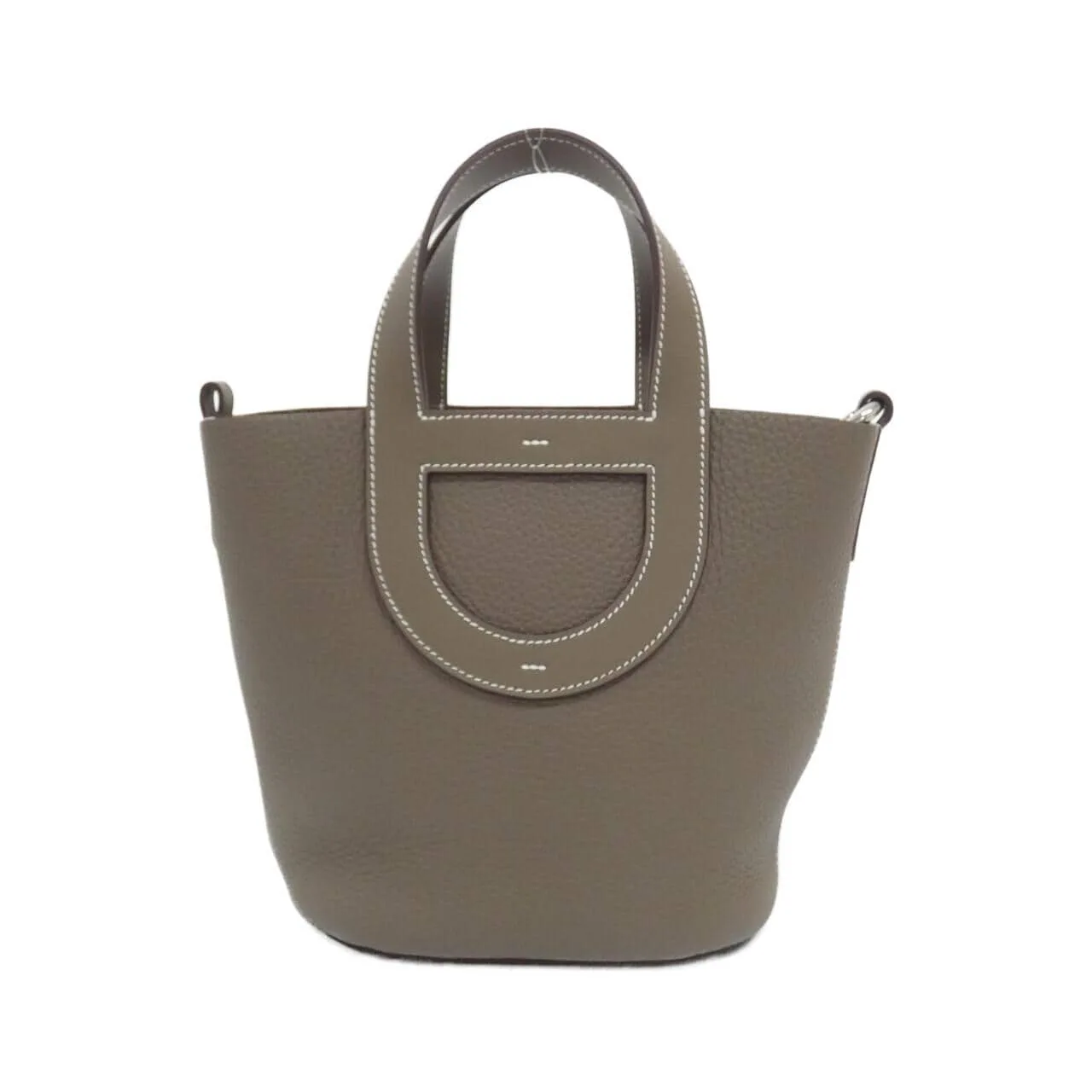 HERMES 084274CK Handbag Clemence