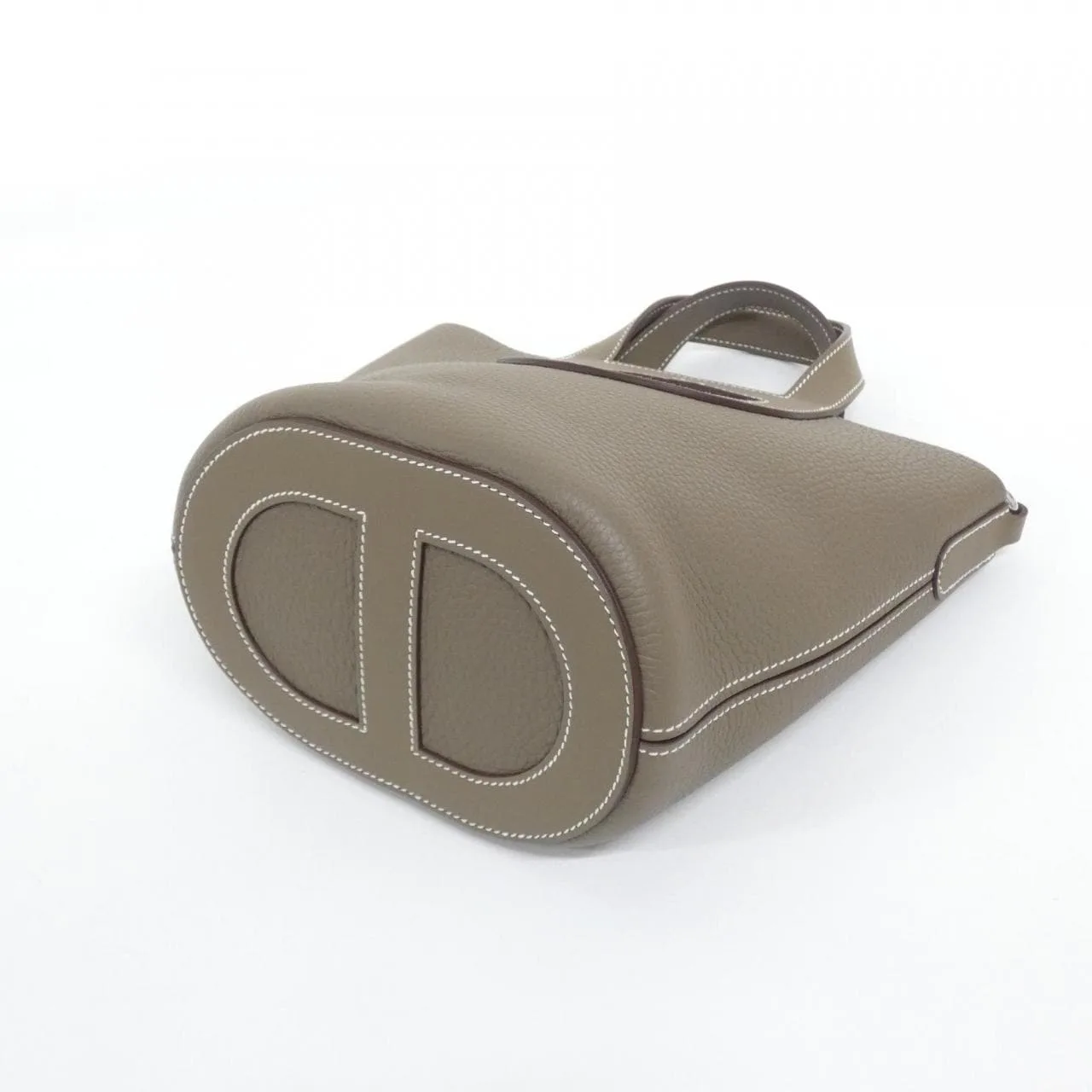 HERMES 084274CK Handbag Clemence Etoupe Clemence Leather Rank A - Thumbnail 2