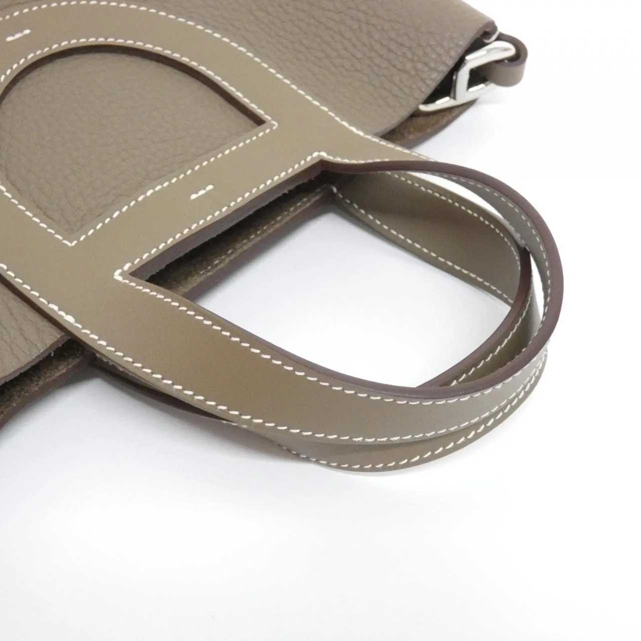 HERMES 084274CK Handbag Clemence Etoupe Clemence Leather Rank A - Thumbnail 5