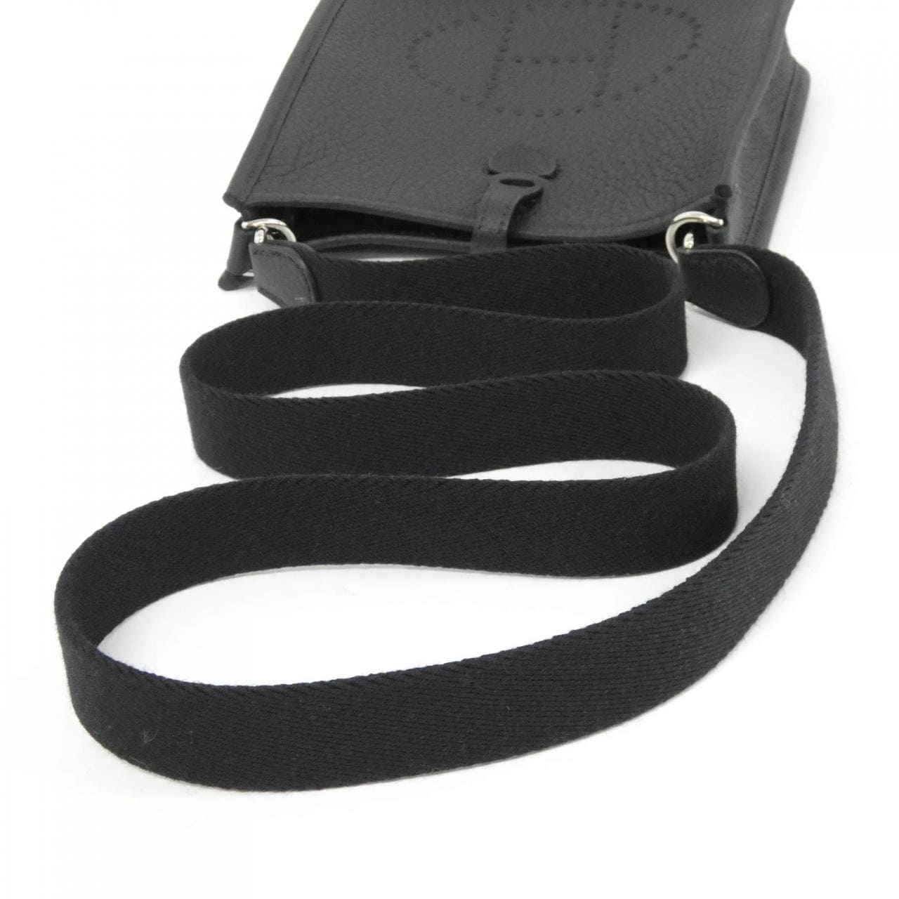 HERMES Evelyne 069426CK Shoulder Clemence 黑色 Clemence 皮 未使用品 - 縮圖 4