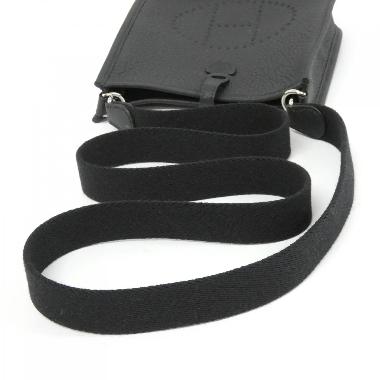 HERMES Evelyne 069426CK Shoulder Clemence Black Clemence Leather Unused - Thumbnail 4