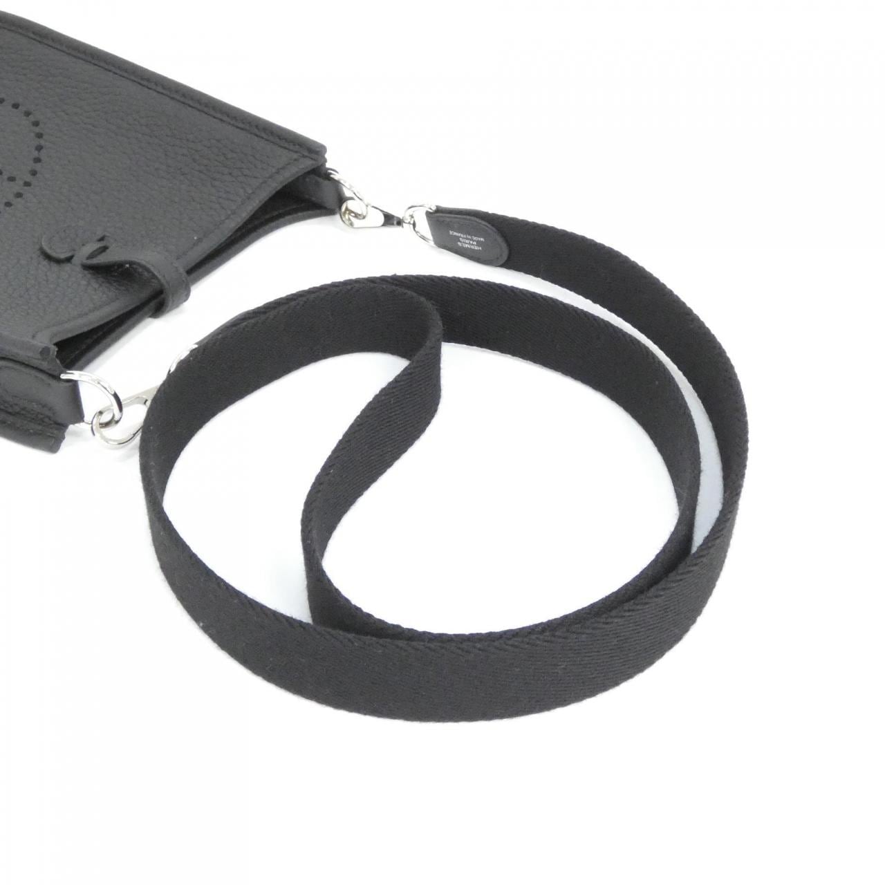 HERMES Evelyne 069426CK Shoulder Clemence 黑色 Clemence 皮 中古品A - 縮圖 4