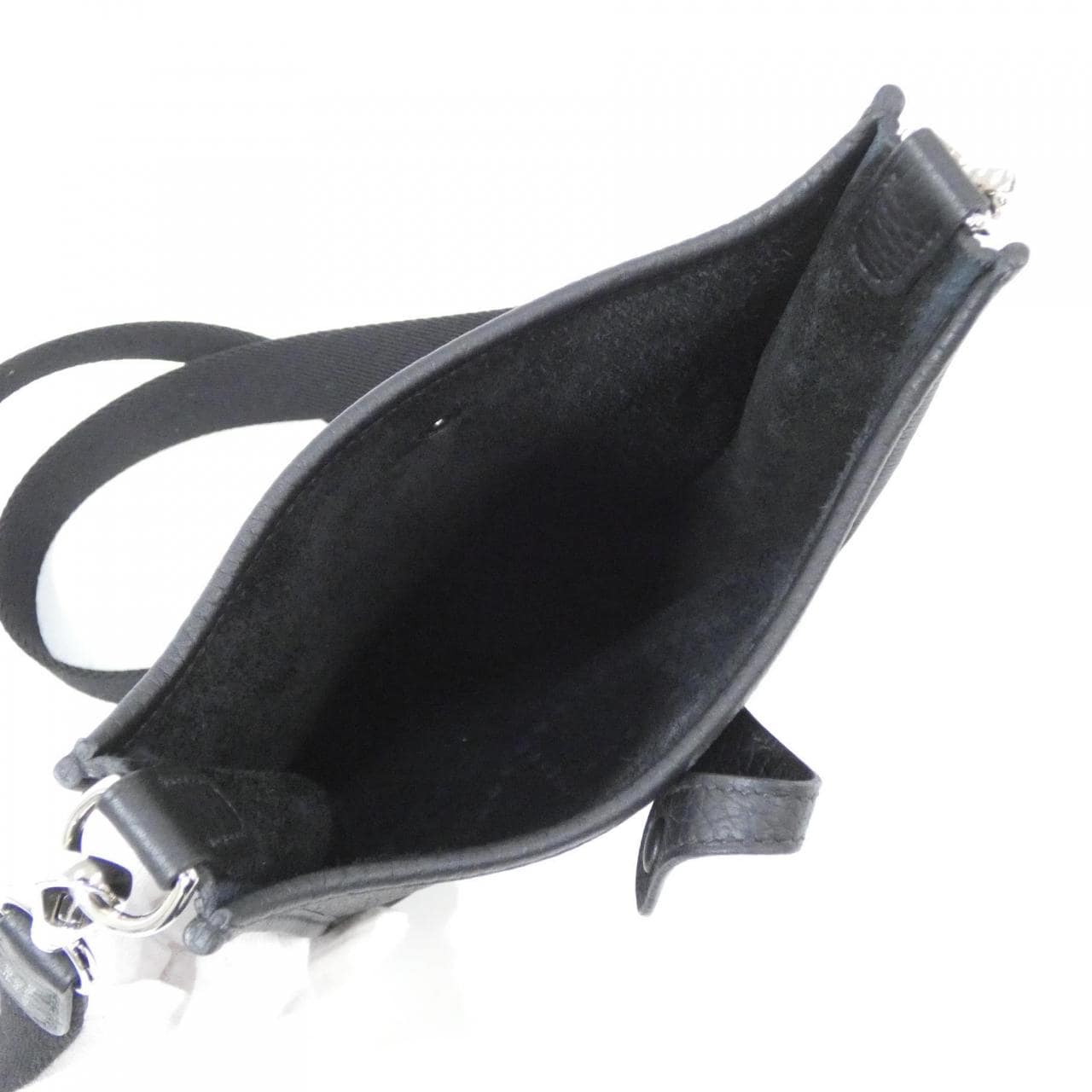 HERMES Evelyne 069426CK Shoulder Clemence 黑色 Clemence 皮 中古品A - 縮圖 6