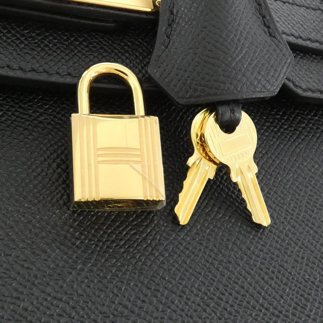 HERMES Birkin 041701CC Handbag Epsom Black Epsom Leather Rank A - Thumbnail 5