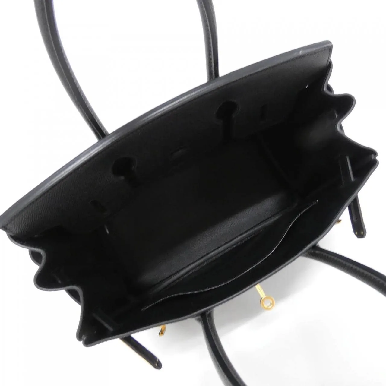 HERMES Birkin 041701CC Handbag Epsom Black Epsom Leather Rank A - Thumbnail 7