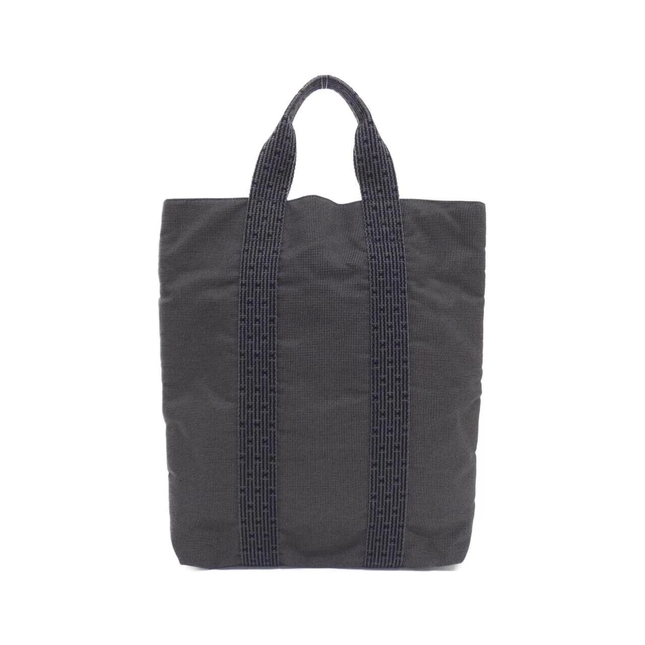 HERMES 101085M Handbag Canvas Black Canvas Rank A - Thumbnail 2