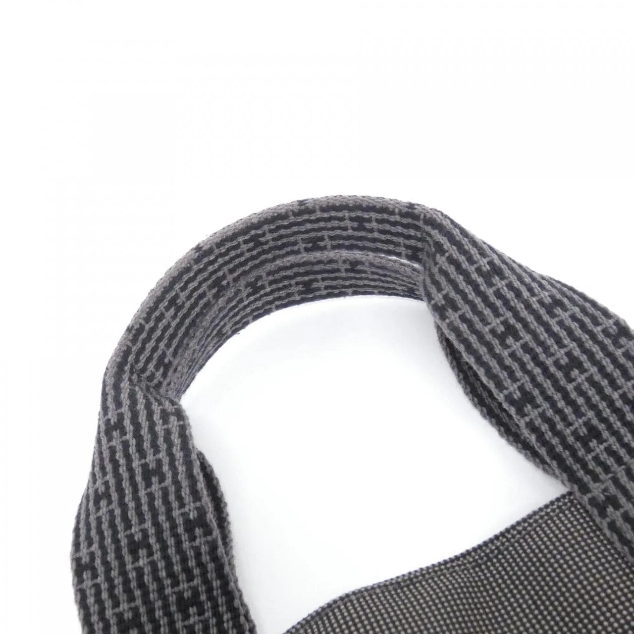 HERMES 101085M Handbag Canvas Black Canvas Rank A - Thumbnail 6