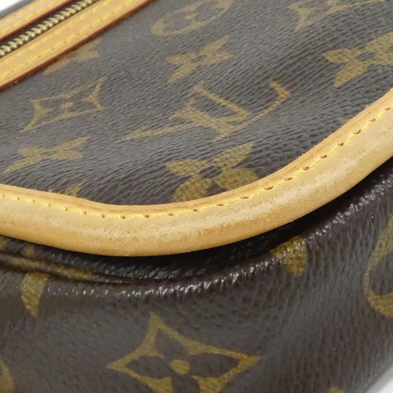 LOUIS VUITTON Bum Bag M40108 Shoulder Monogram Black Monogram Rank B - Thumbnail 3