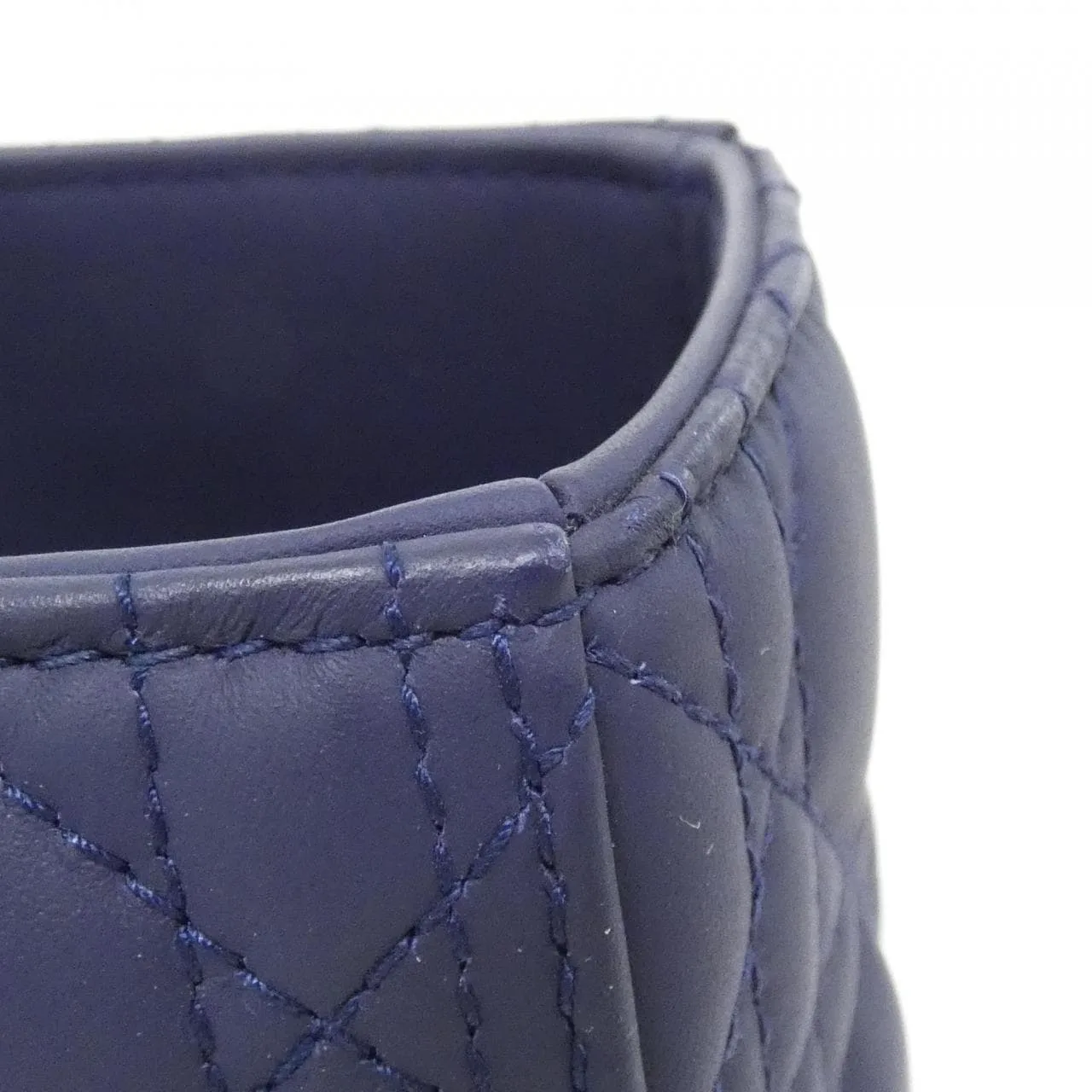 DIOR Lady Dior M0566SLOI Handbag 深藍色 中古品A - 縮圖 4