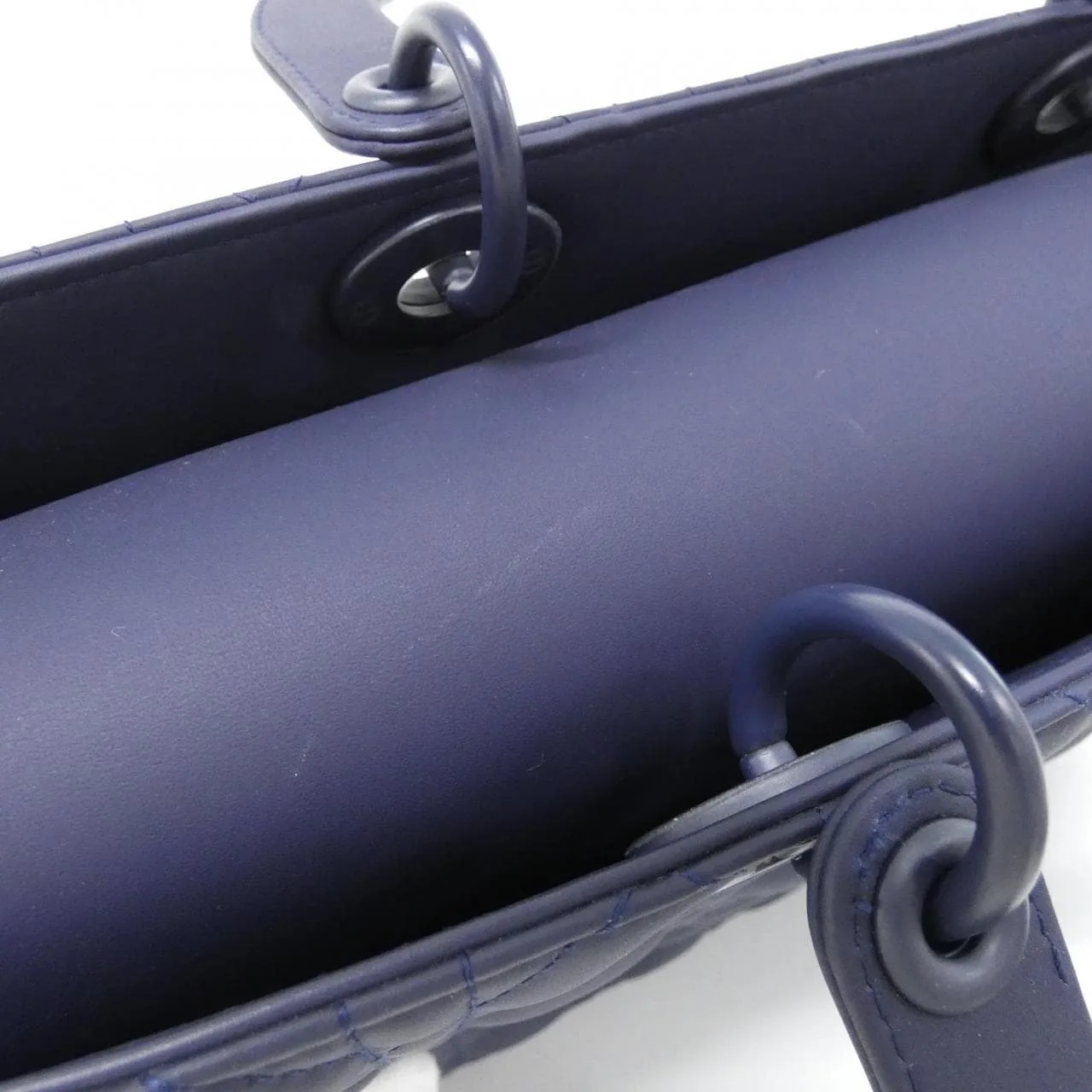 DIOR Lady Dior M0566SLOI Handbag 深藍色 中古品A - 縮圖 5