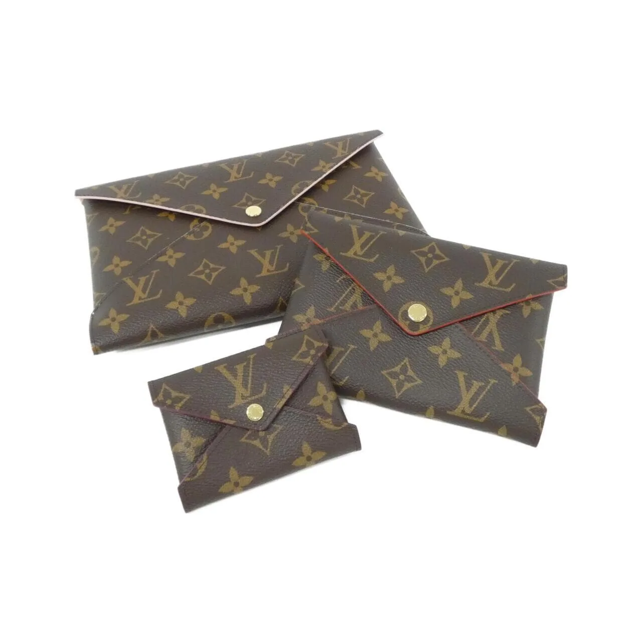 LOUIS VUITTON Pochette M62034 Pouch Monogram 黑色 Monogram 中古品A - 縮圖 4