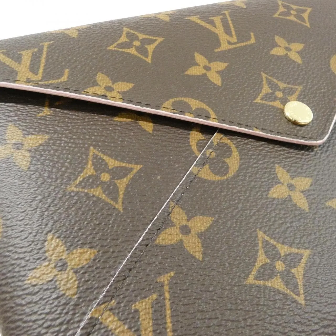 LOUIS VUITTON Pochette M62034 Pouch Monogram 黑色 Monogram 中古品A - 縮圖 6