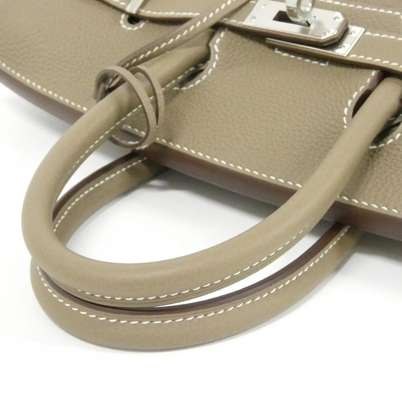 HERMES Birkin 041344CK Handbag Togo Etoupe Togo Leather Unused - Thumbnail 5