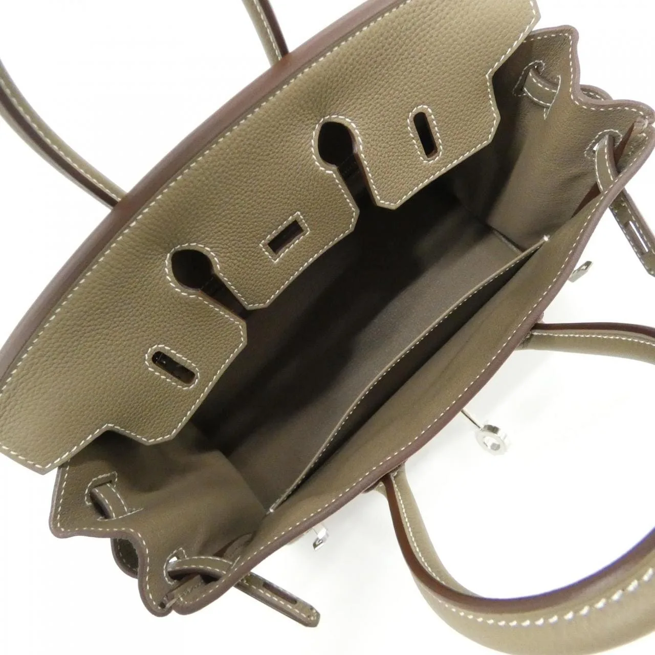 HERMES Birkin 041344CK Handbag Togo Etoupe Togo Leather Unused - Thumbnail 6