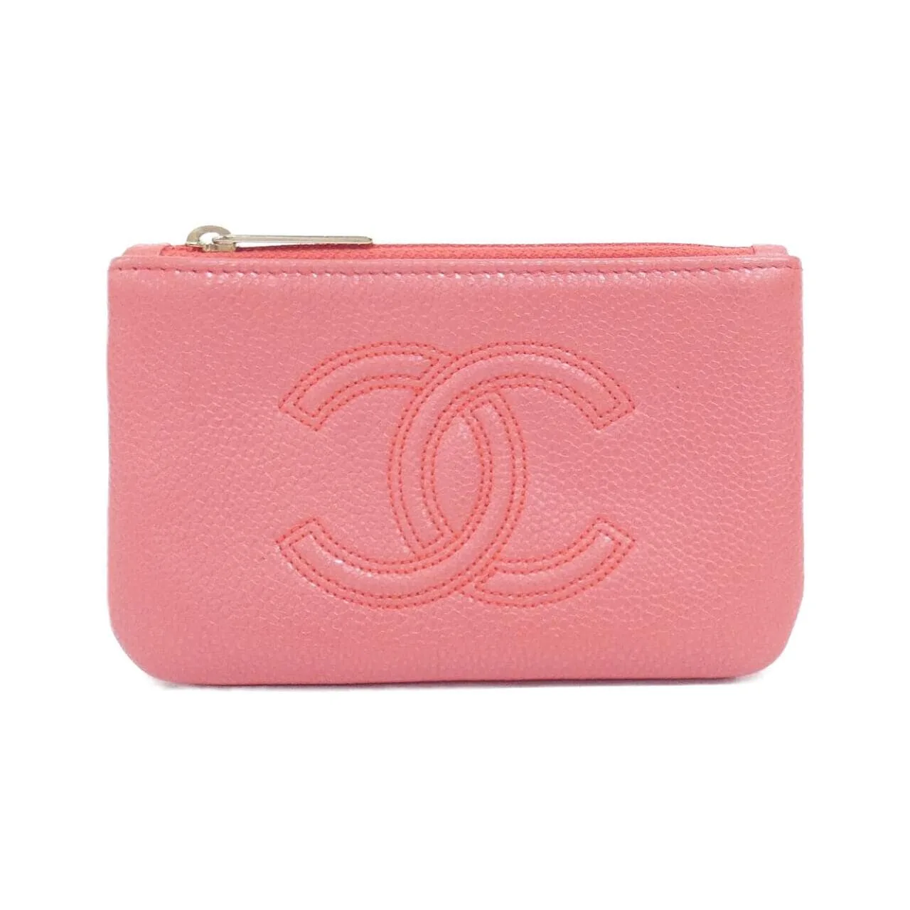CHANEL 小袋 荔枝紋牛皮 Pink