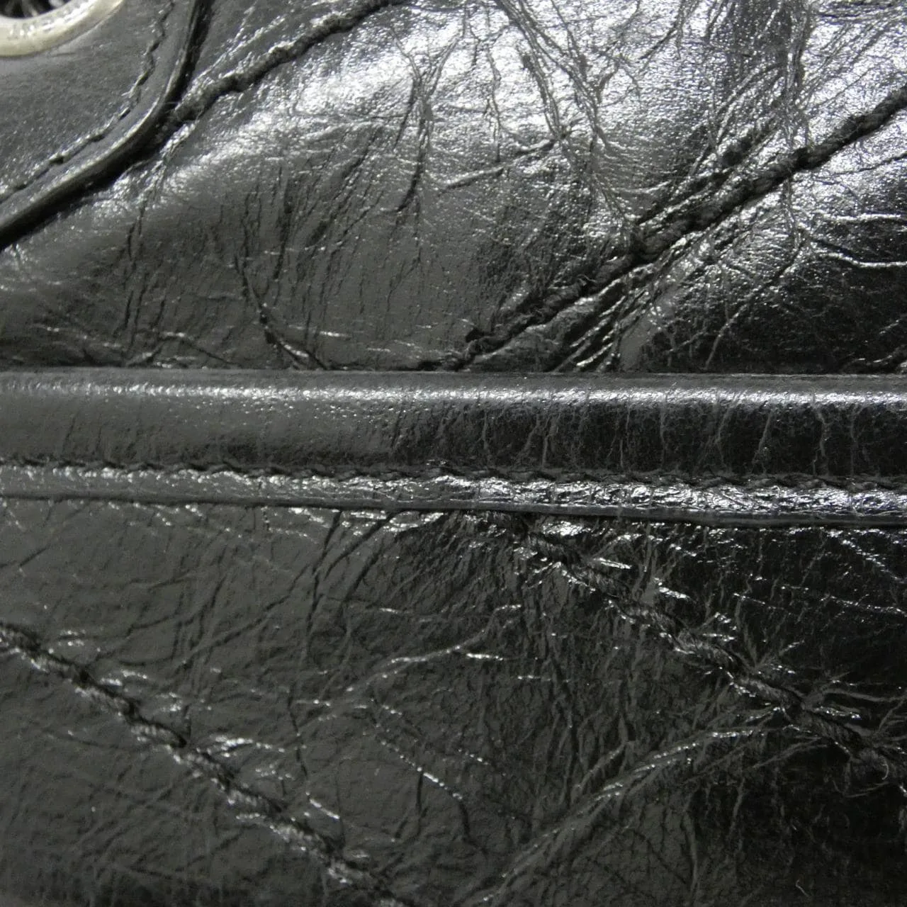 SAINT LAURENT Niki 633160 0EN04 肩背包 黑色 中古品B - 縮圖 6