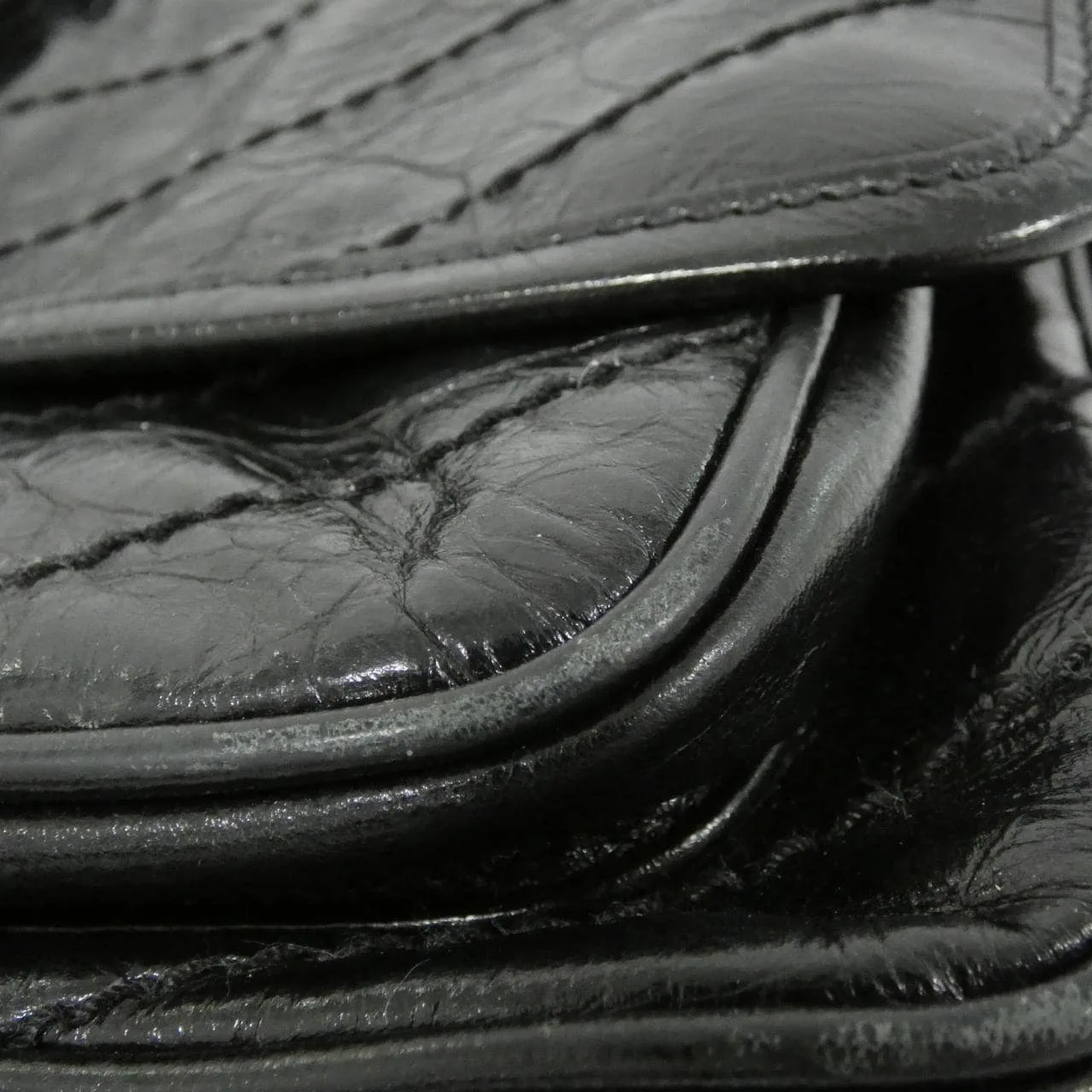 SAINT LAURENT Niki 633160 0EN04 肩背包 黑色 中古品B - 縮圖 7