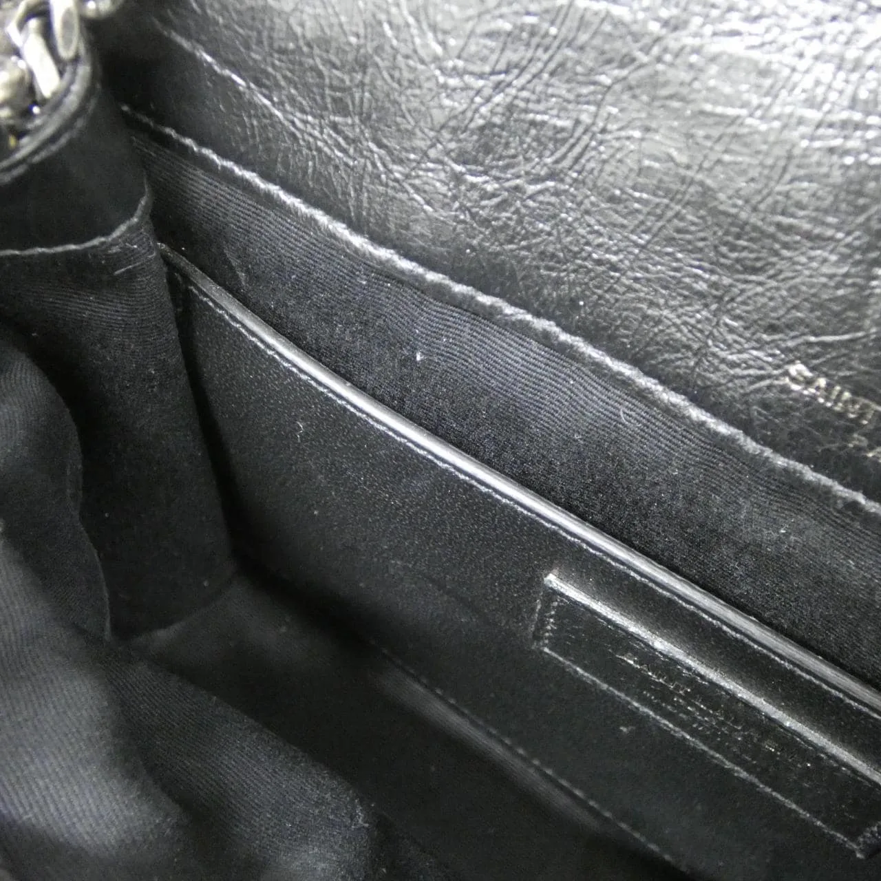 SAINT LAURENT Niki 633160 0EN04 肩背包 黑色 中古品B - 縮圖 10