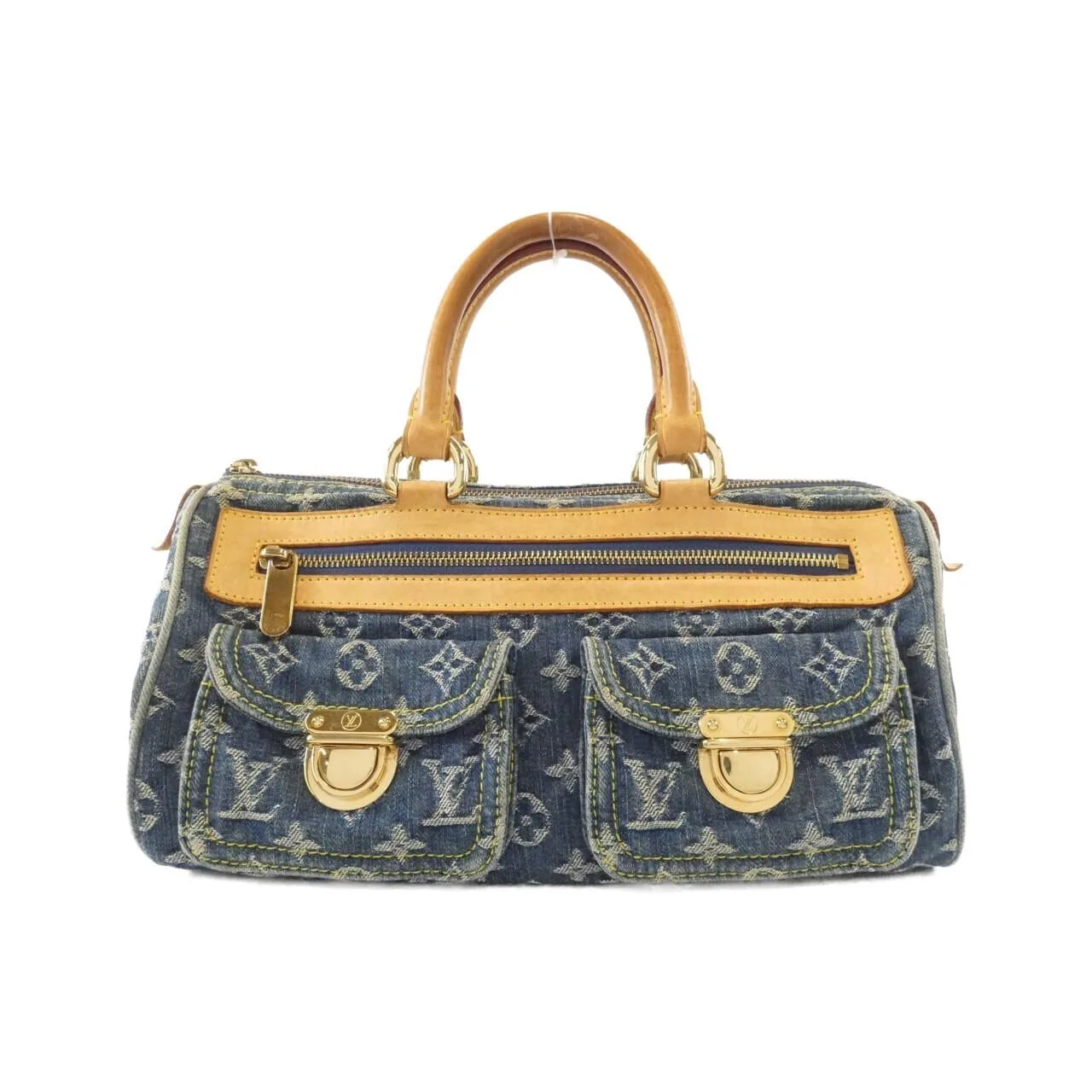LOUIS VUITTON Speedy M95019 Boston Monogram Blue