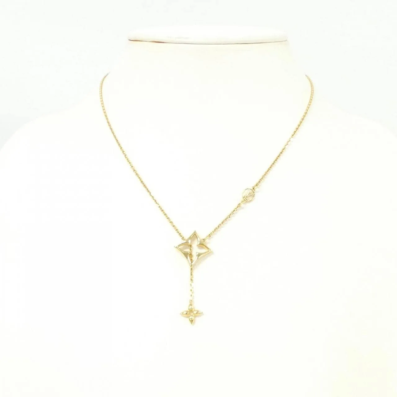 LOUIS VUITTON M01234 Accessories Lambskin 金色 羊皮 中古品A - 縮圖 5