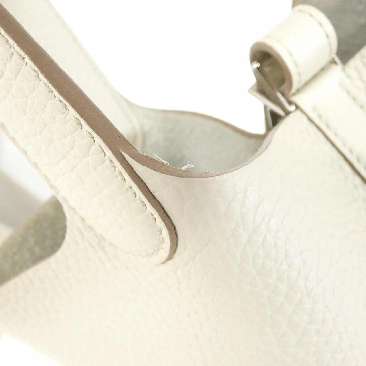 HERMES Picotin 056289CK Handbag Clemence Black Clemence Leather Rank A - Thumbnail 4