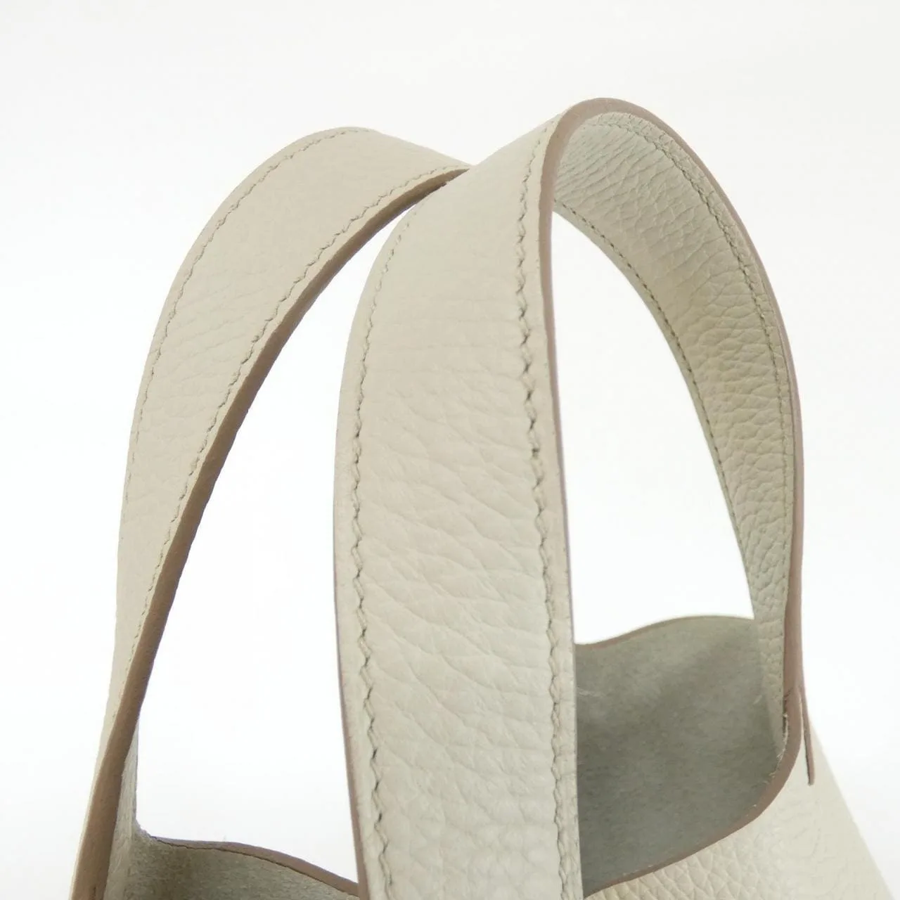 HERMES Picotin 056289CK Handbag Clemence Black Clemence Leather Rank A - Thumbnail 5