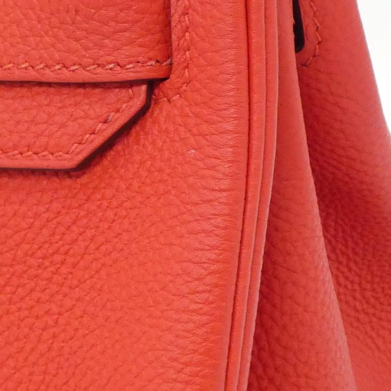 HERMES Birkin 030520CK Handbag Togo Rouge Togo Leather Rank A - Thumbnail 7