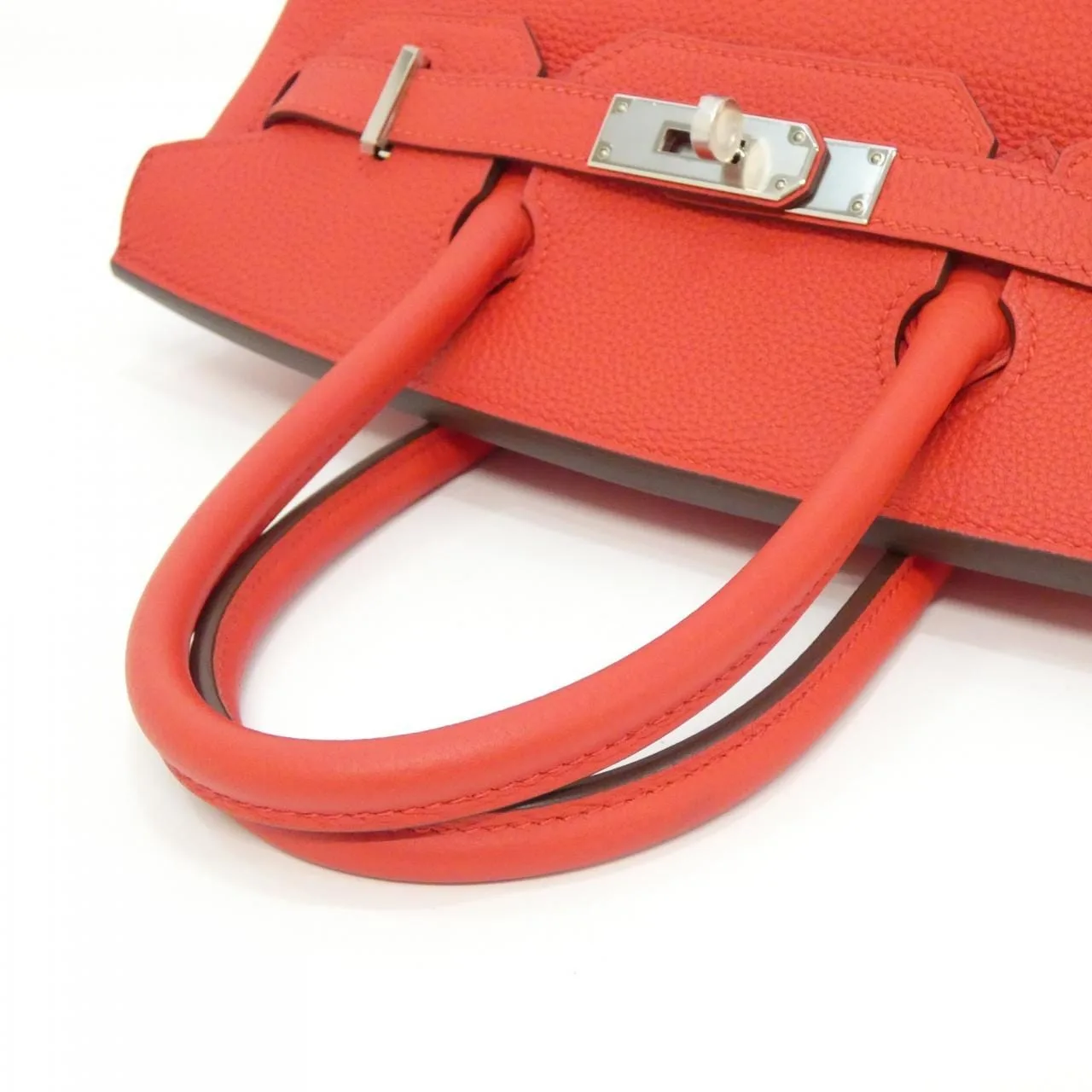 HERMES Birkin 030520CK Handbag Togo Rouge Togo Leather Rank A - Thumbnail 8