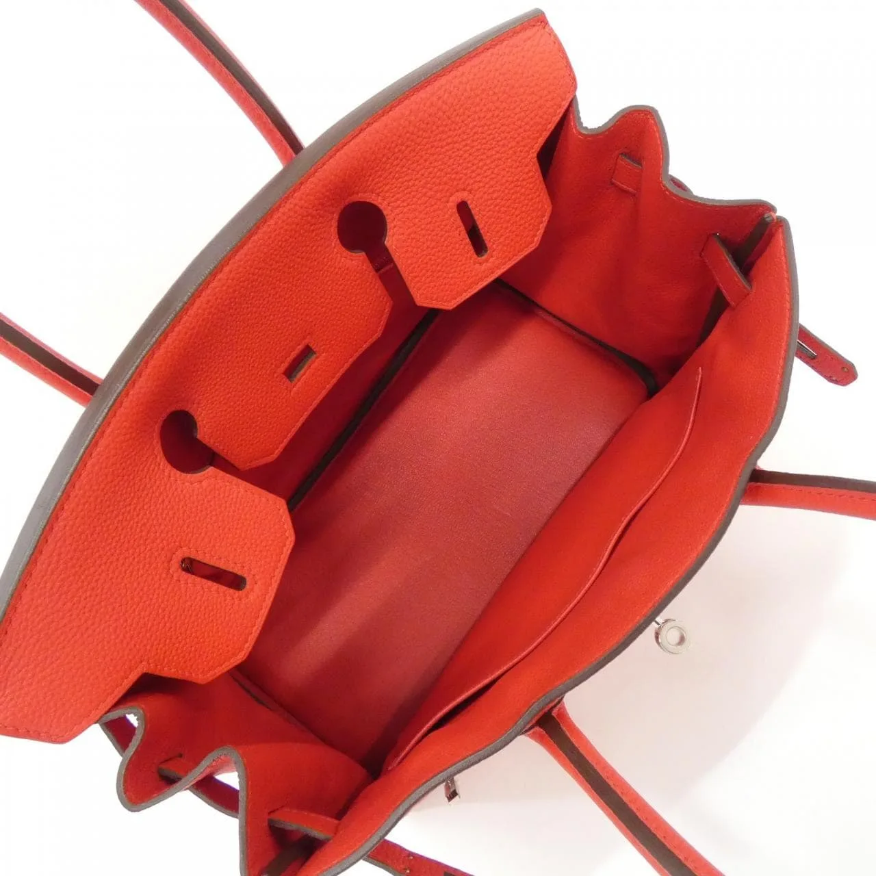 HERMES Birkin 030520CK Handbag Togo Rouge Togo Leather Rank A - Thumbnail 9