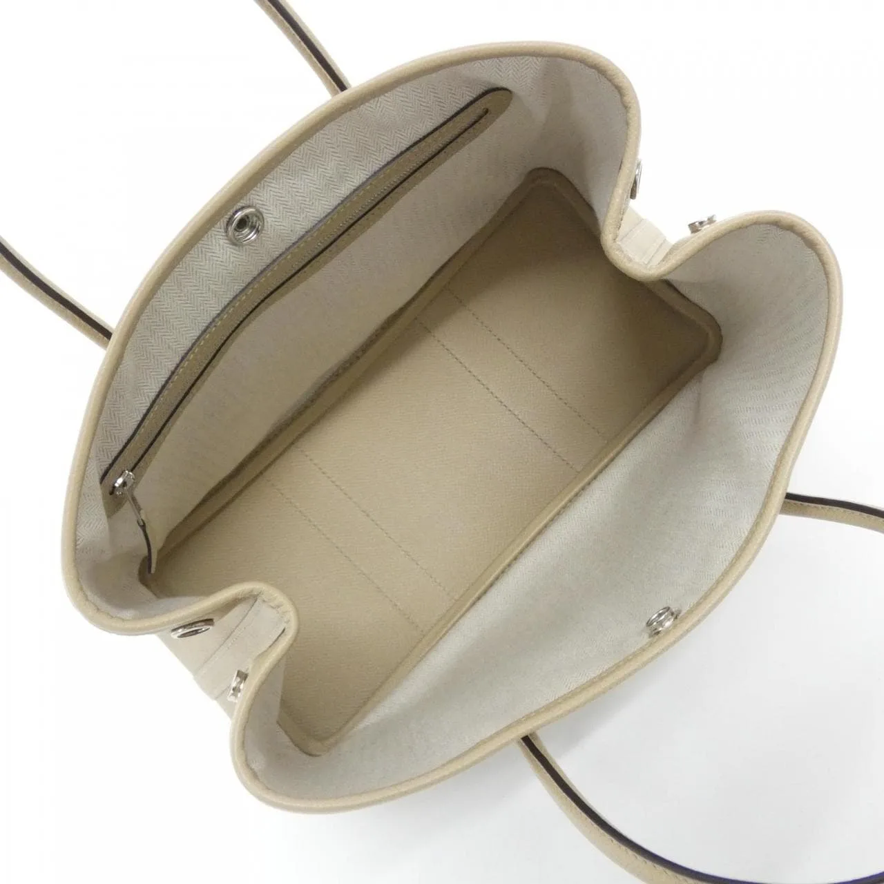 HERMES Garden Party 069574CK Tote Epsom Black Epsom Leather Rank A - Thumbnail 5