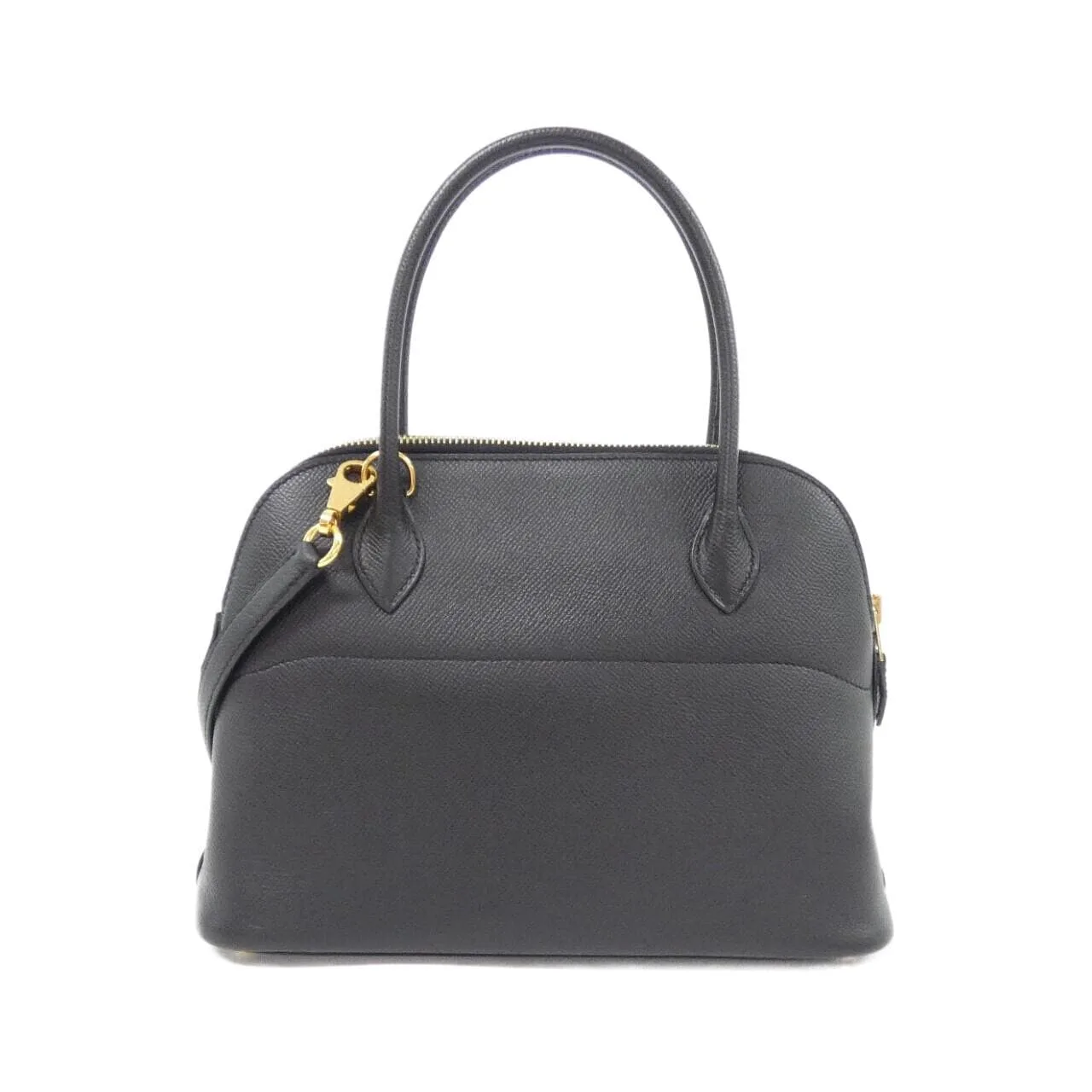 HERMES Bolide 049431CC Handbag Epsom Black Epsom Leather Rank A - Thumbnail 2