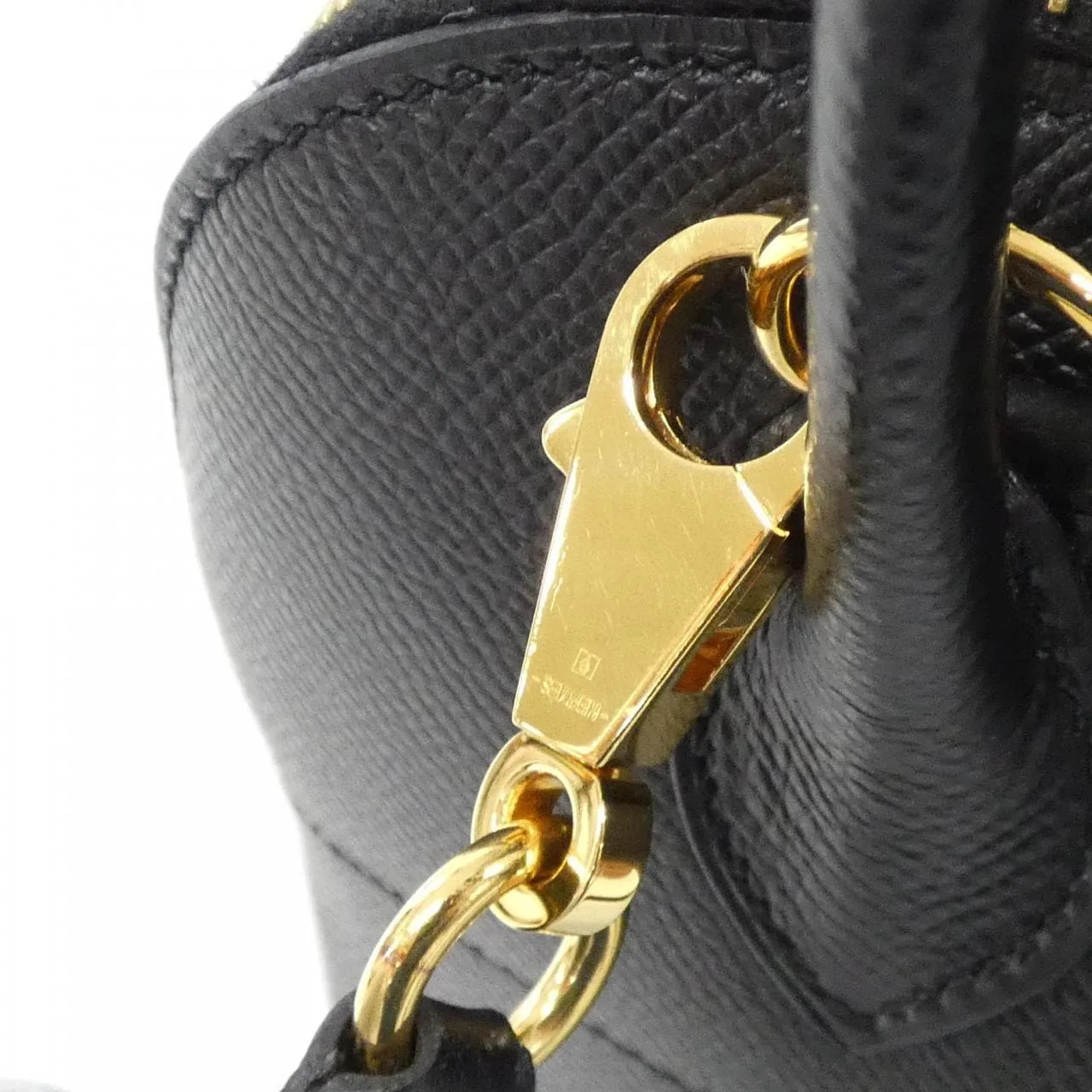 HERMES Bolide 049431CC Handbag Epsom Black Epsom Leather Rank A - Thumbnail 5