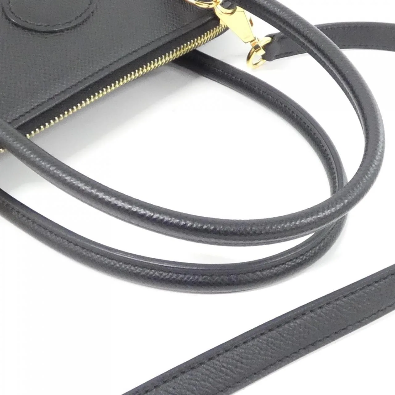 HERMES Bolide 049431CC Handbag Epsom Black Epsom Leather Rank A - Thumbnail 6