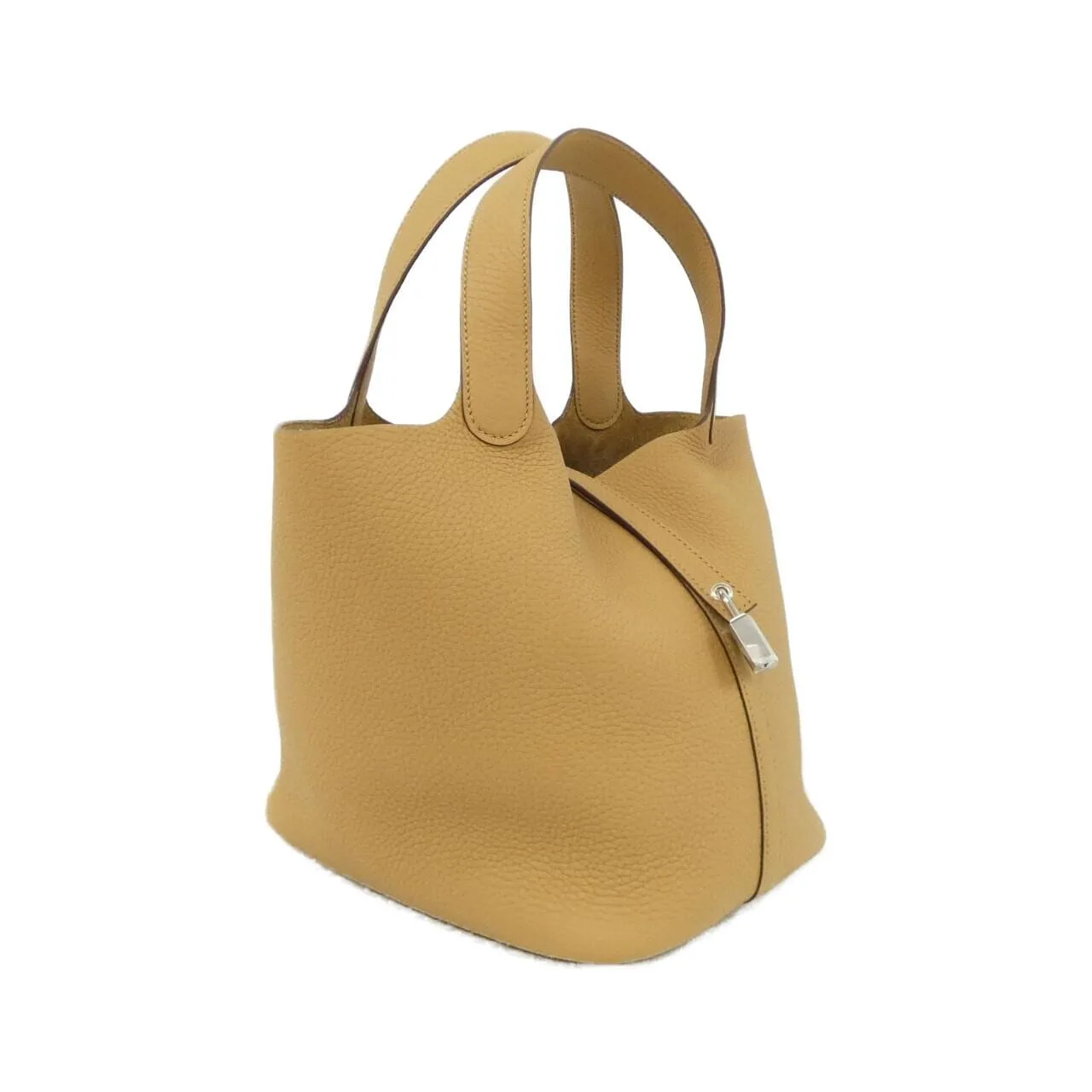 HERMES Picotin 060991CK Handbag Clemence