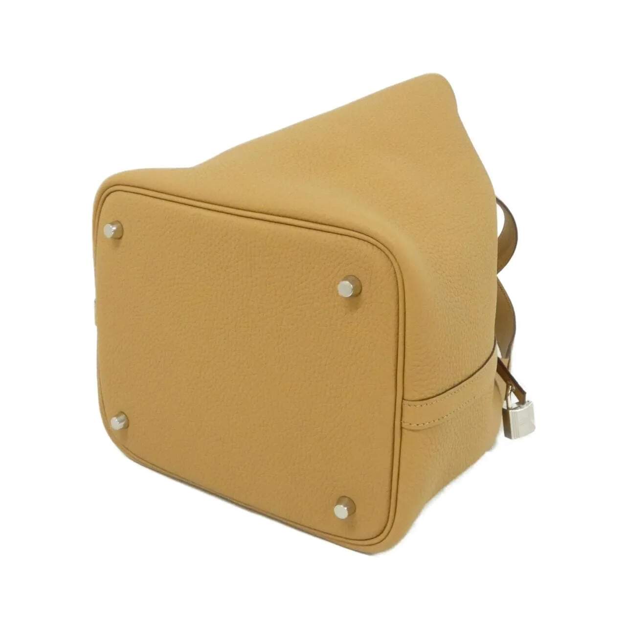 HERMES Picotin 060991CK Handbag Clemence Clemence Leather Unused - Thumbnail 2