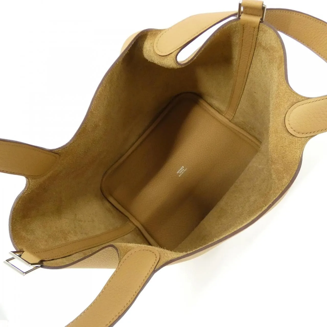 HERMES Picotin 060991CK Handbag Clemence Clemence Leather Unused - Thumbnail 5