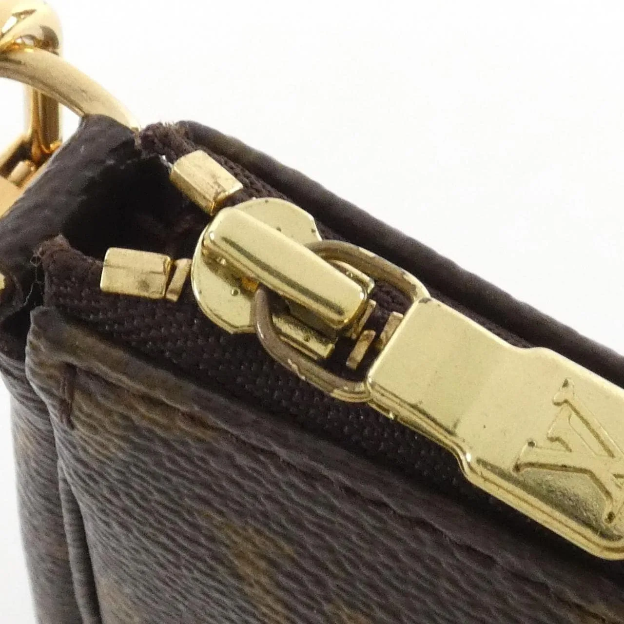 LOUIS VUITTON Pochette M51980 Pochette Monogram Black Monogram Rank B - Thumbnail 5