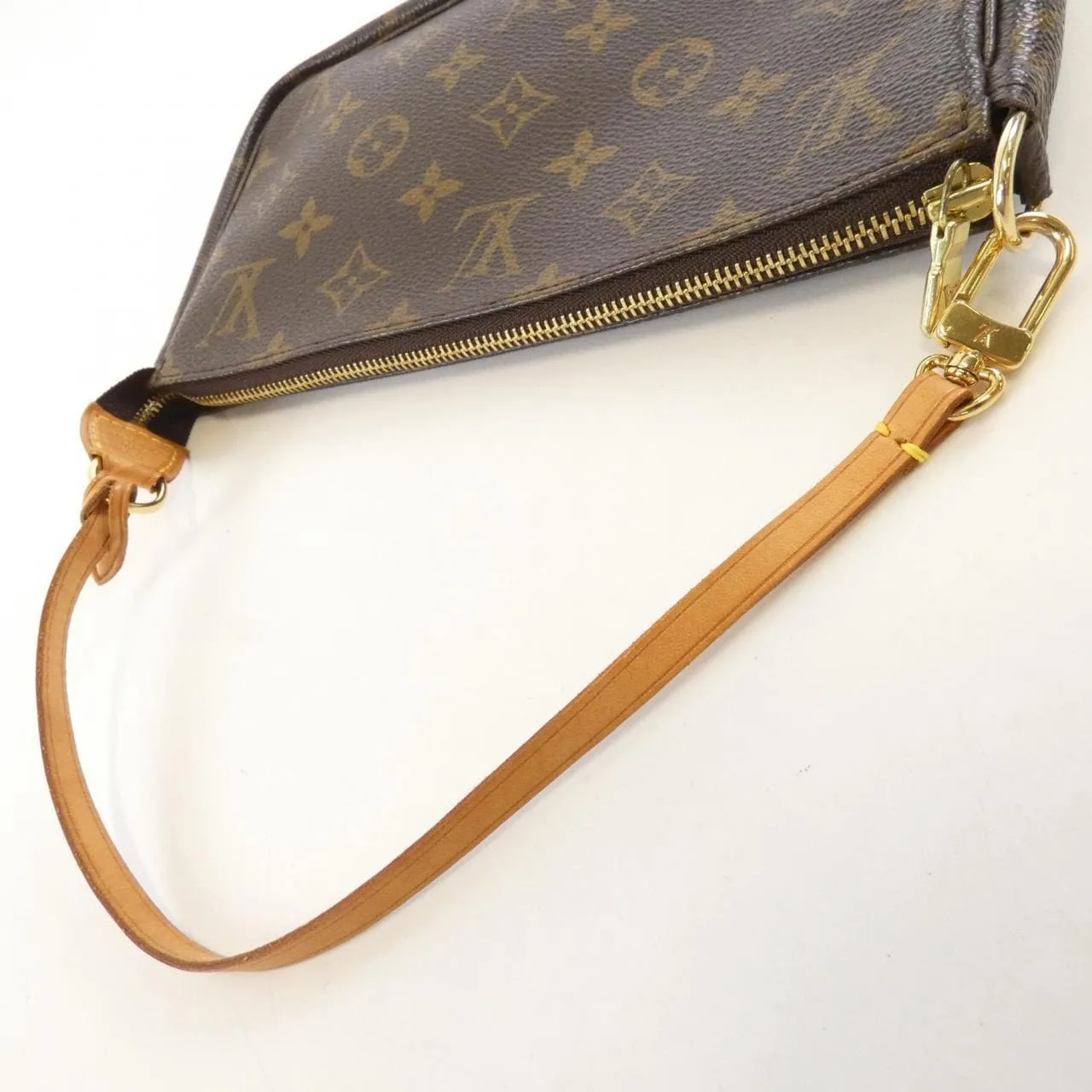 LOUIS VUITTON Pochette M51980 Pochette Monogram Black Monogram Rank B - Thumbnail 7