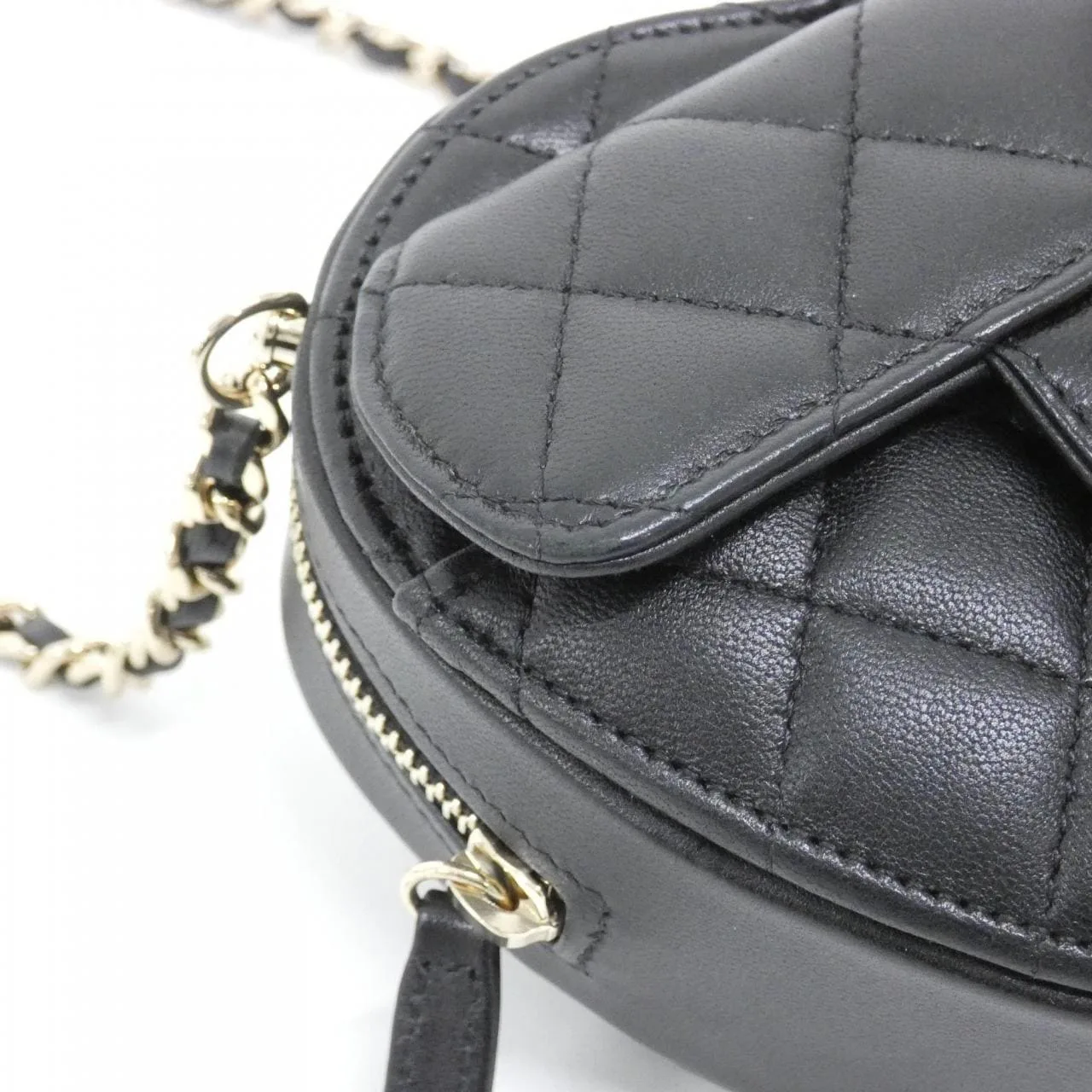 CHANEL Timeless Classic AP2784 Shoulder Lambskin 黑色 羊皮 中古品A - 縮圖 4