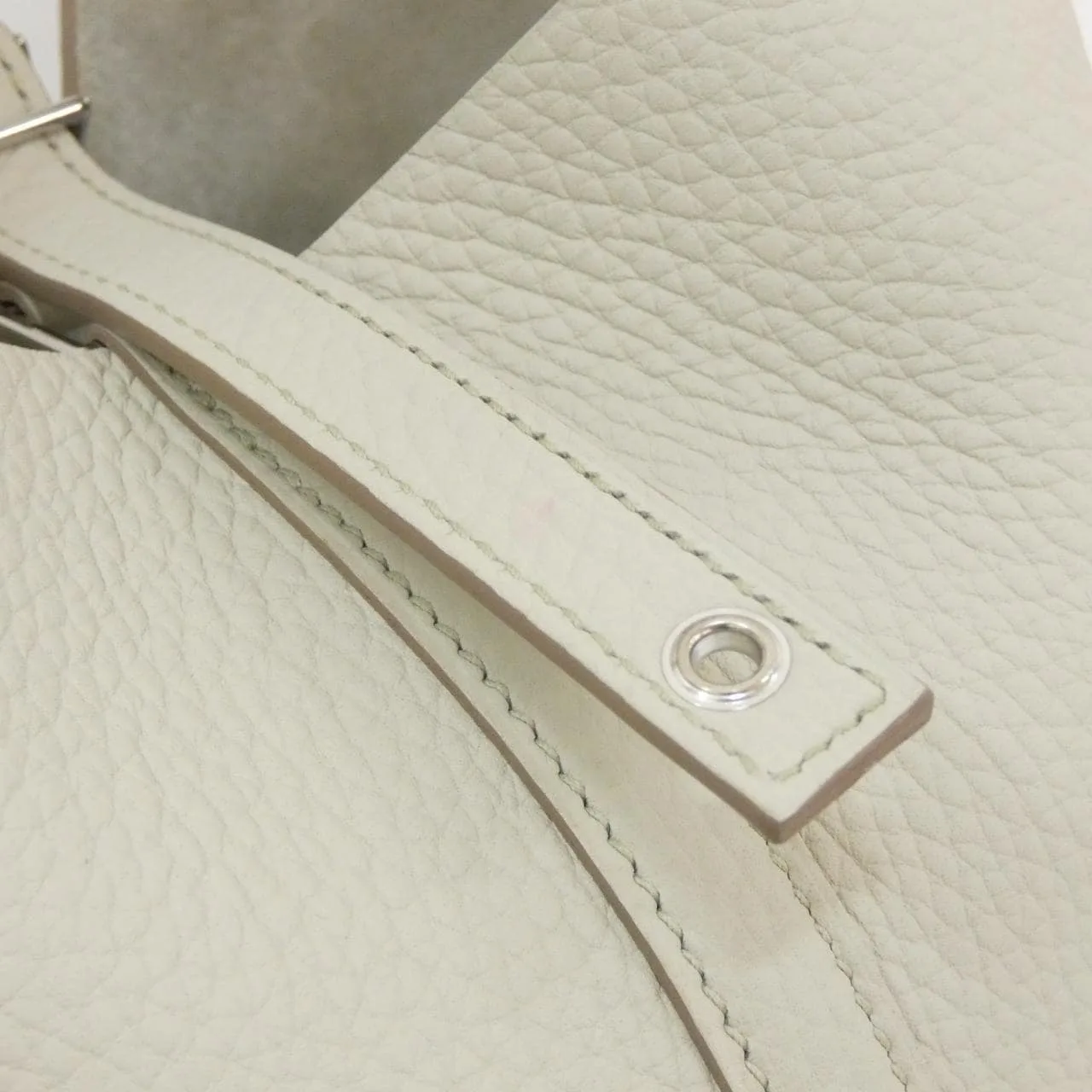 HERMES Picotin 056289CK Handbag Clemence Black Clemence Leather Rank A - Thumbnail 3