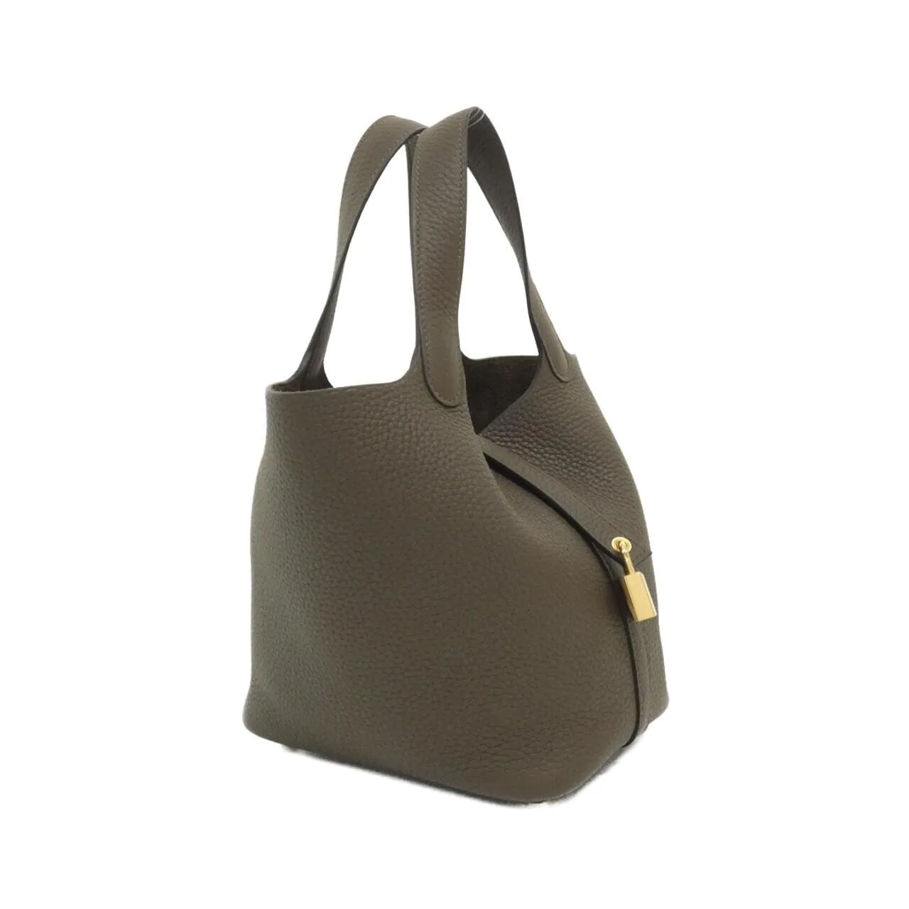 HERMES Picotin 056289CC Handbag Clemence