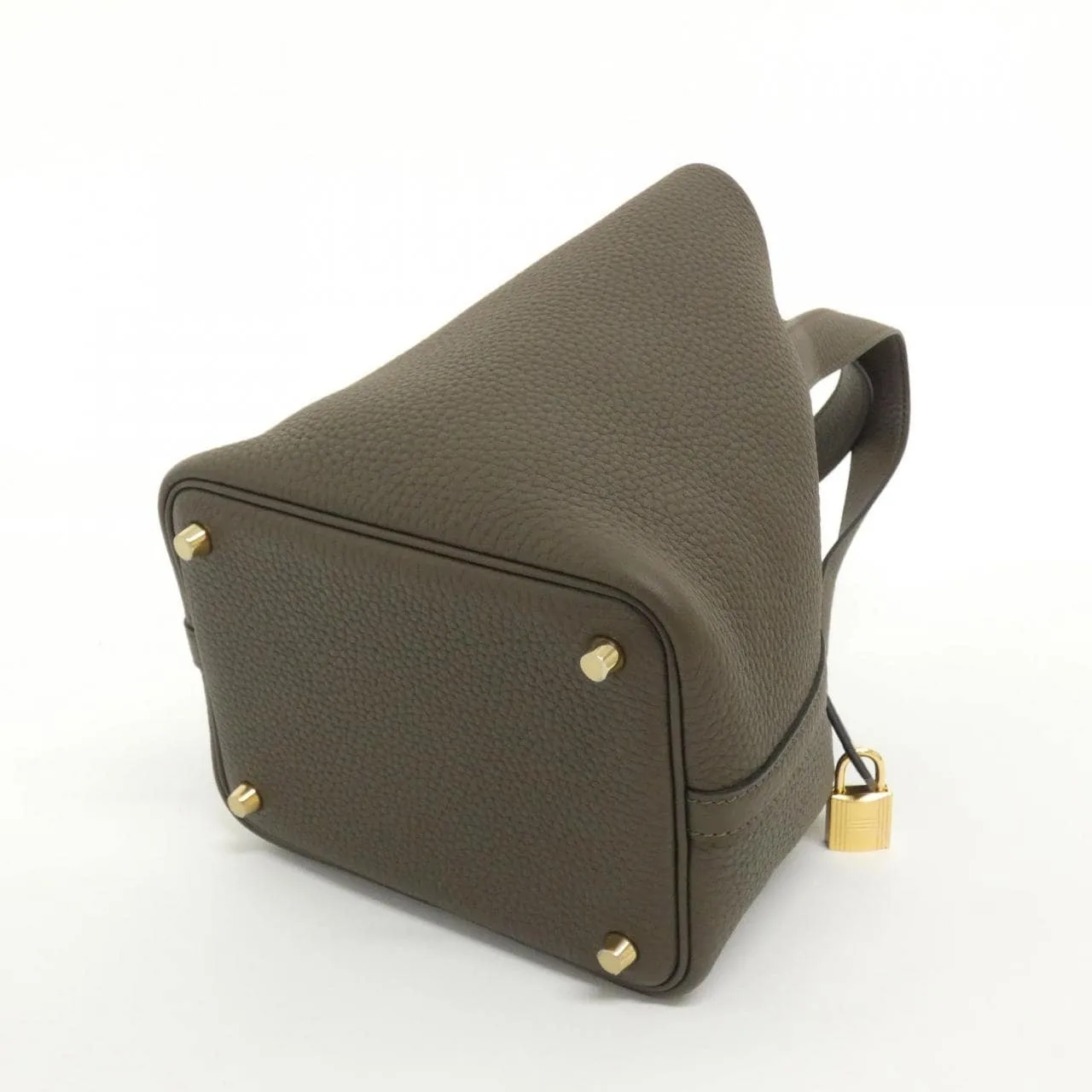 HERMES Picotin 056289CC Handbag Clemence Clemence Leather Unused - Thumbnail 2