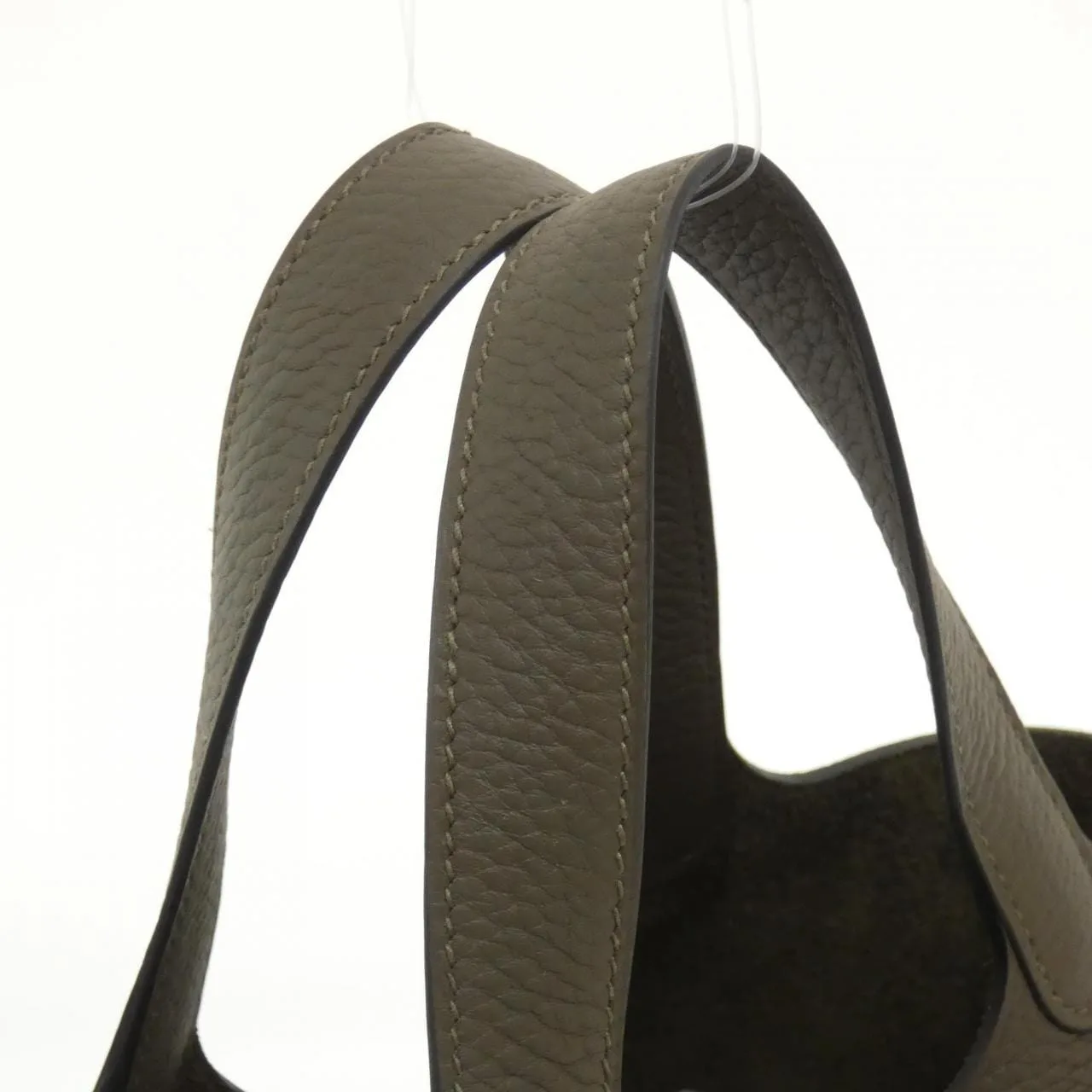 HERMES Picotin 056289CC Handbag Clemence Clemence Leather Unused - Thumbnail 4