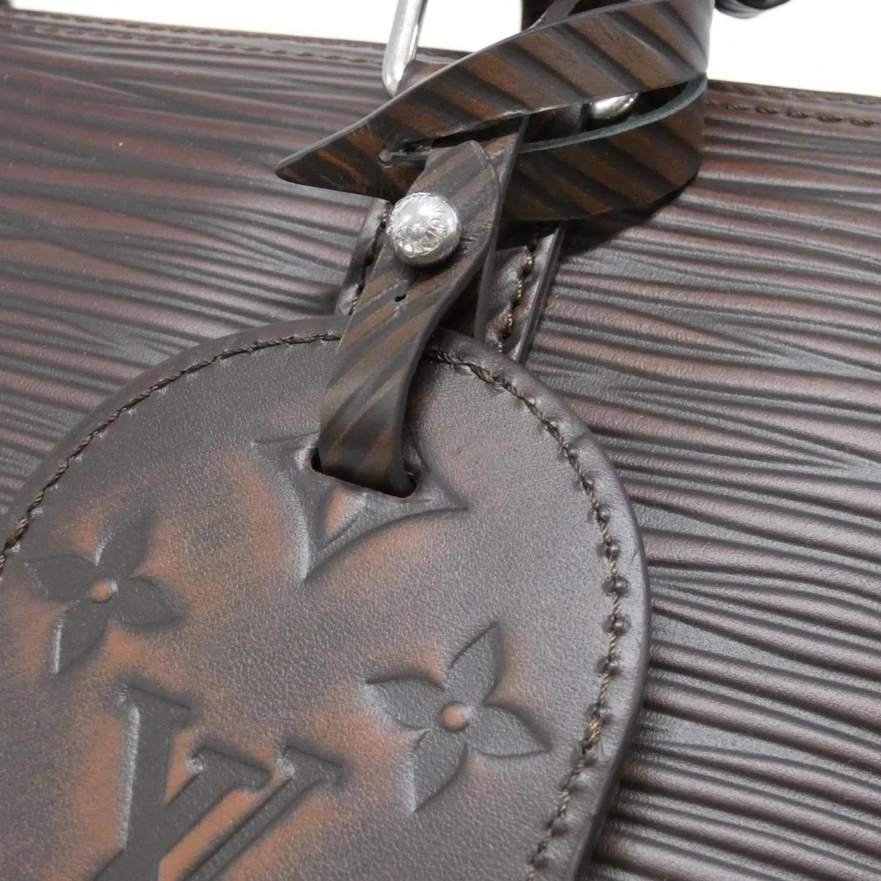 LOUIS VUITTON Keepall M12691 Boston Epi 棕色 Epi 中古品A - 縮圖 6